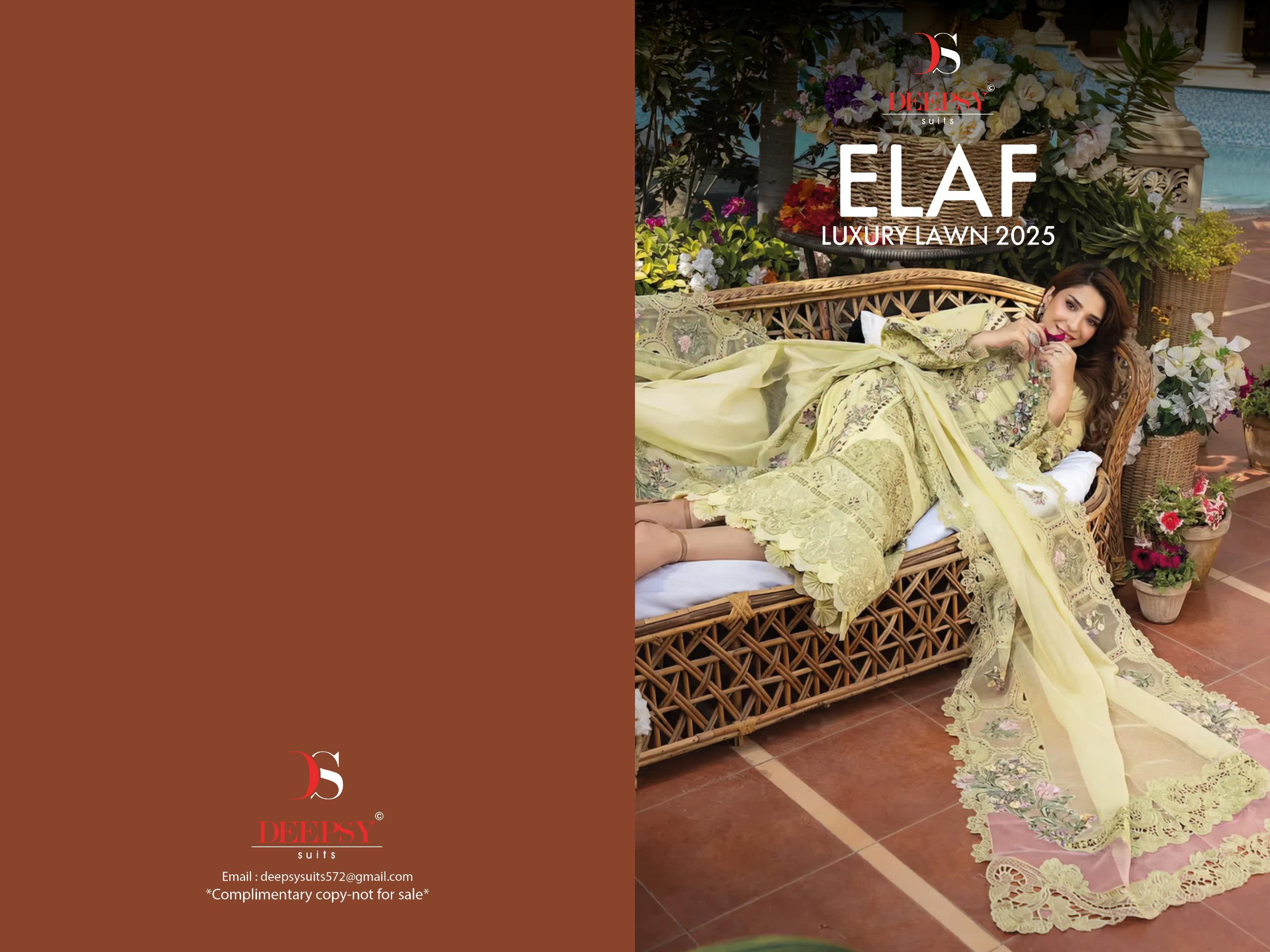 DEEPSY SUITS – Elaf luxury lawn -25