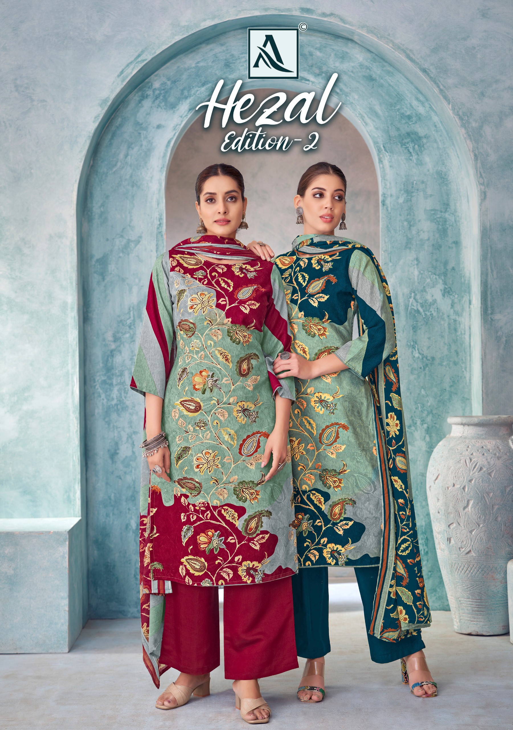 Alok Suit – Hezal Vol. 2     Salwar Suit Wholesale Catalog Any Occasion