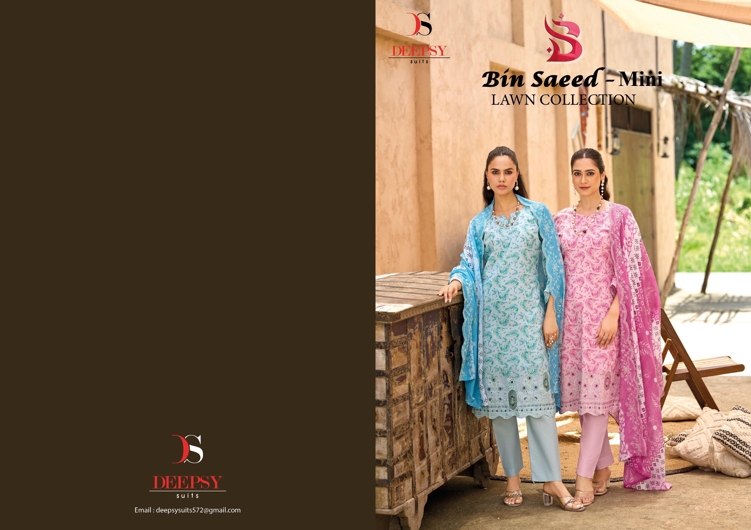 DEEPSY SUITS – Bin Saeed Mini Cotton Duptta