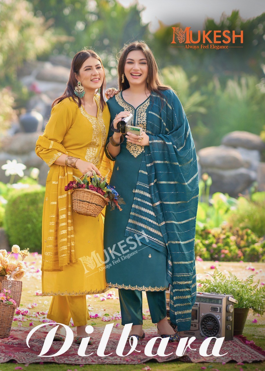 Mukesh – Dilbara     Kurti Wholesale Catalog Any Occasion