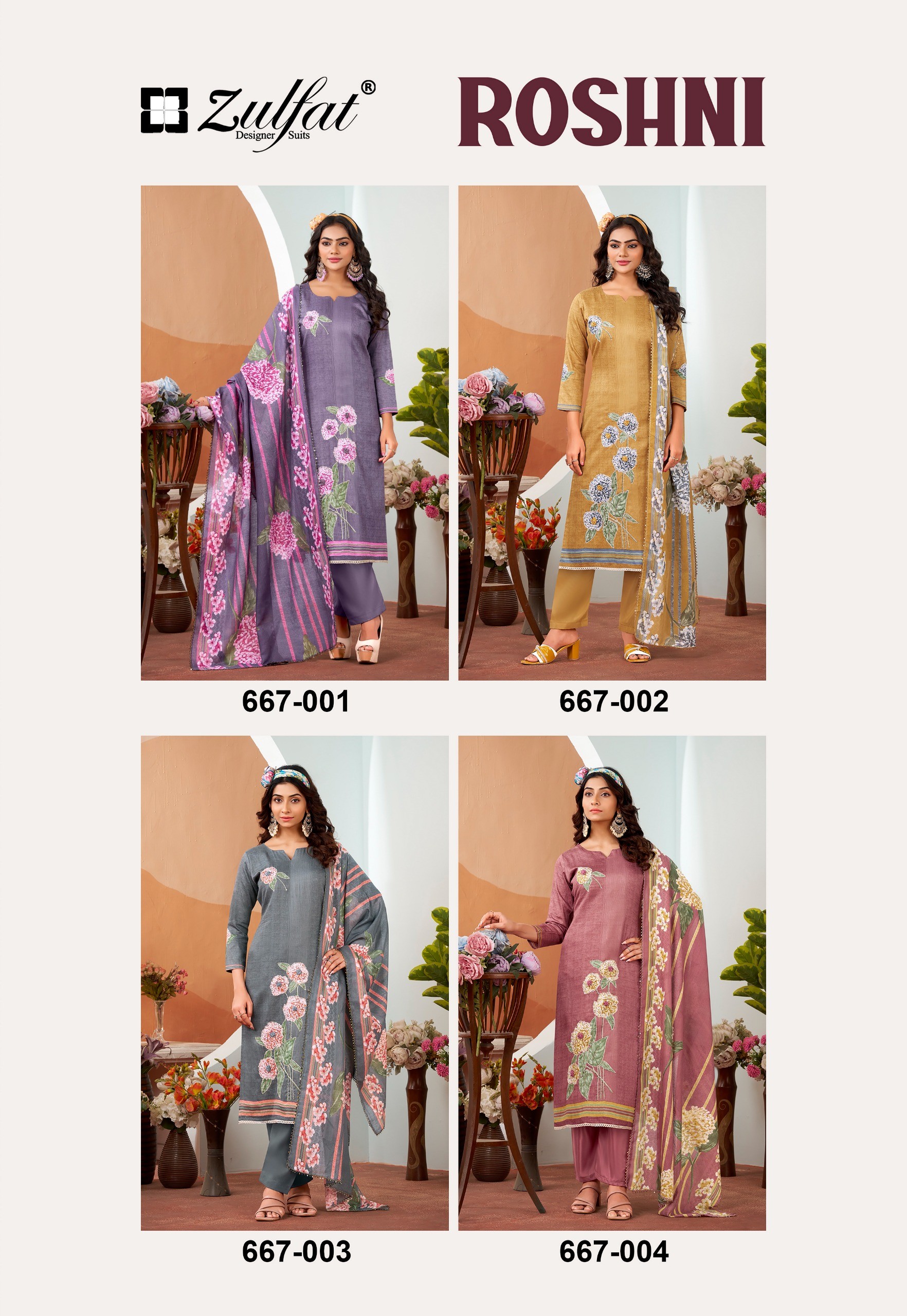Zulfat Designer Suits – Roshni
