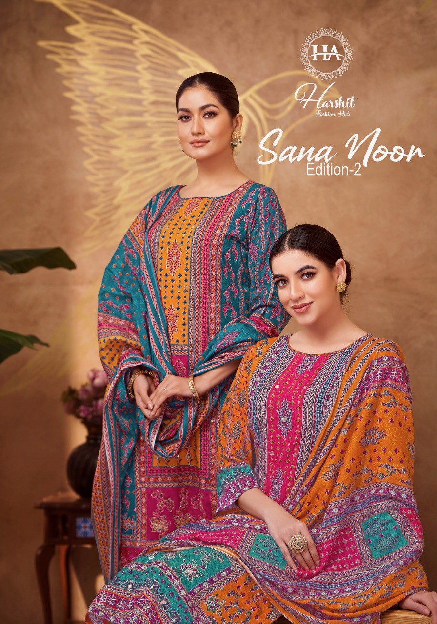 Harshit Fashion – Sana Noor 2     Salwar Suit Wholesale Catalog Any Occasion