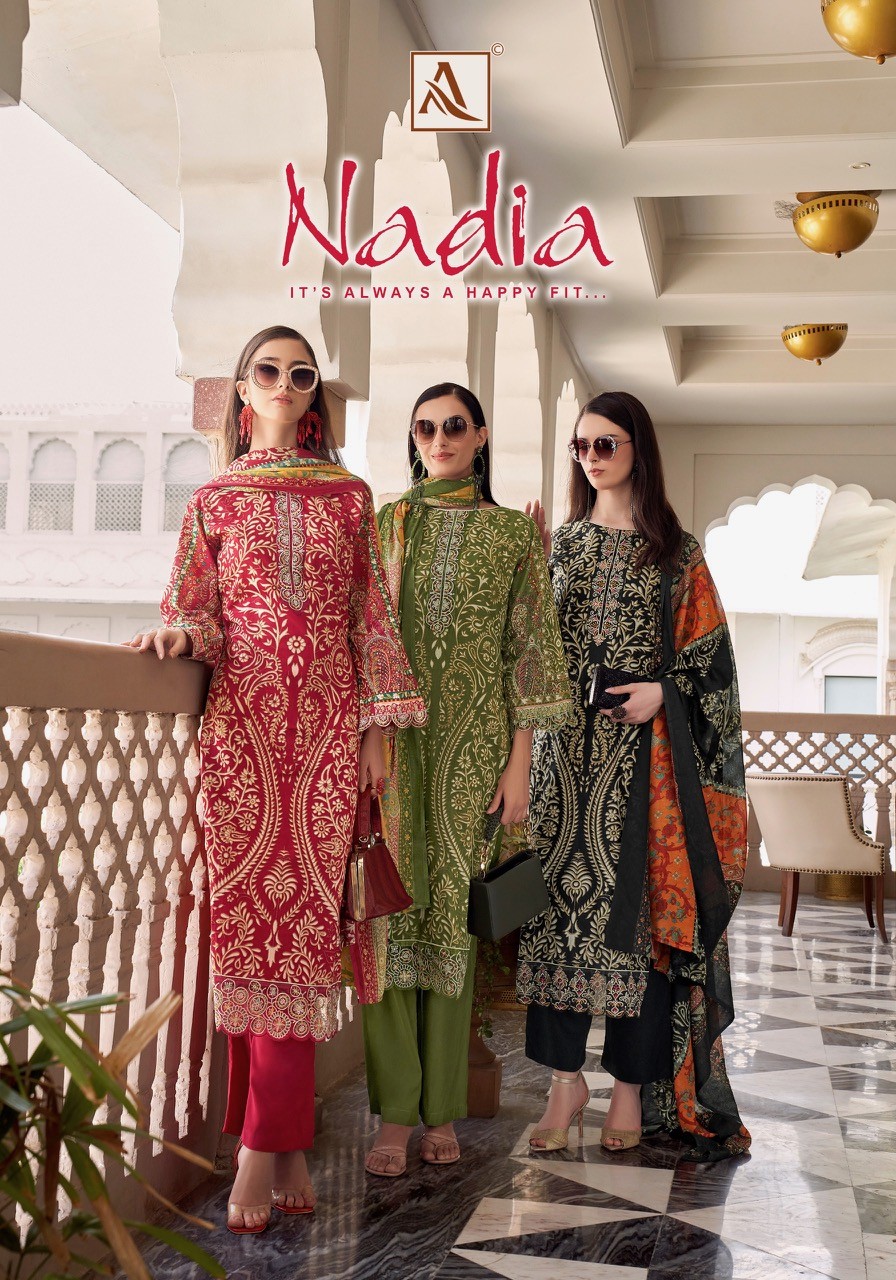 Alok Suit – Nadia     Salwar Suit Wholesale Catalog Any Occasion