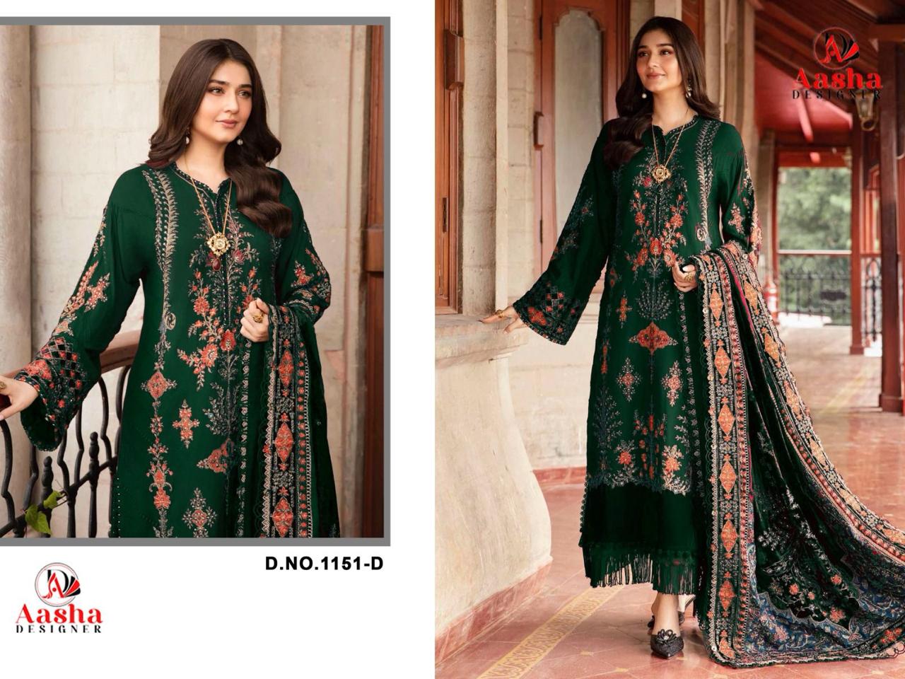 Aasha Designer – D.No.1151 Ciffon Duptta