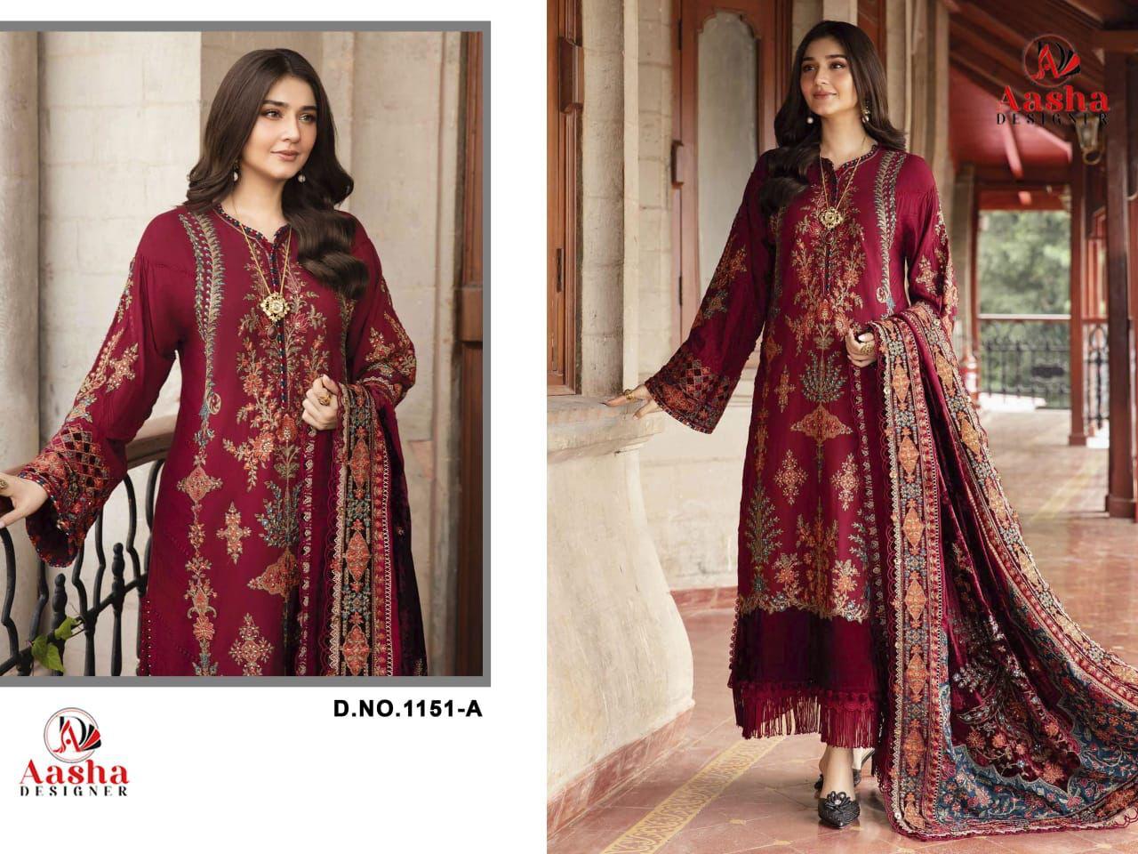 Aasha Designer – D.No.1151 Ciffon Duptta