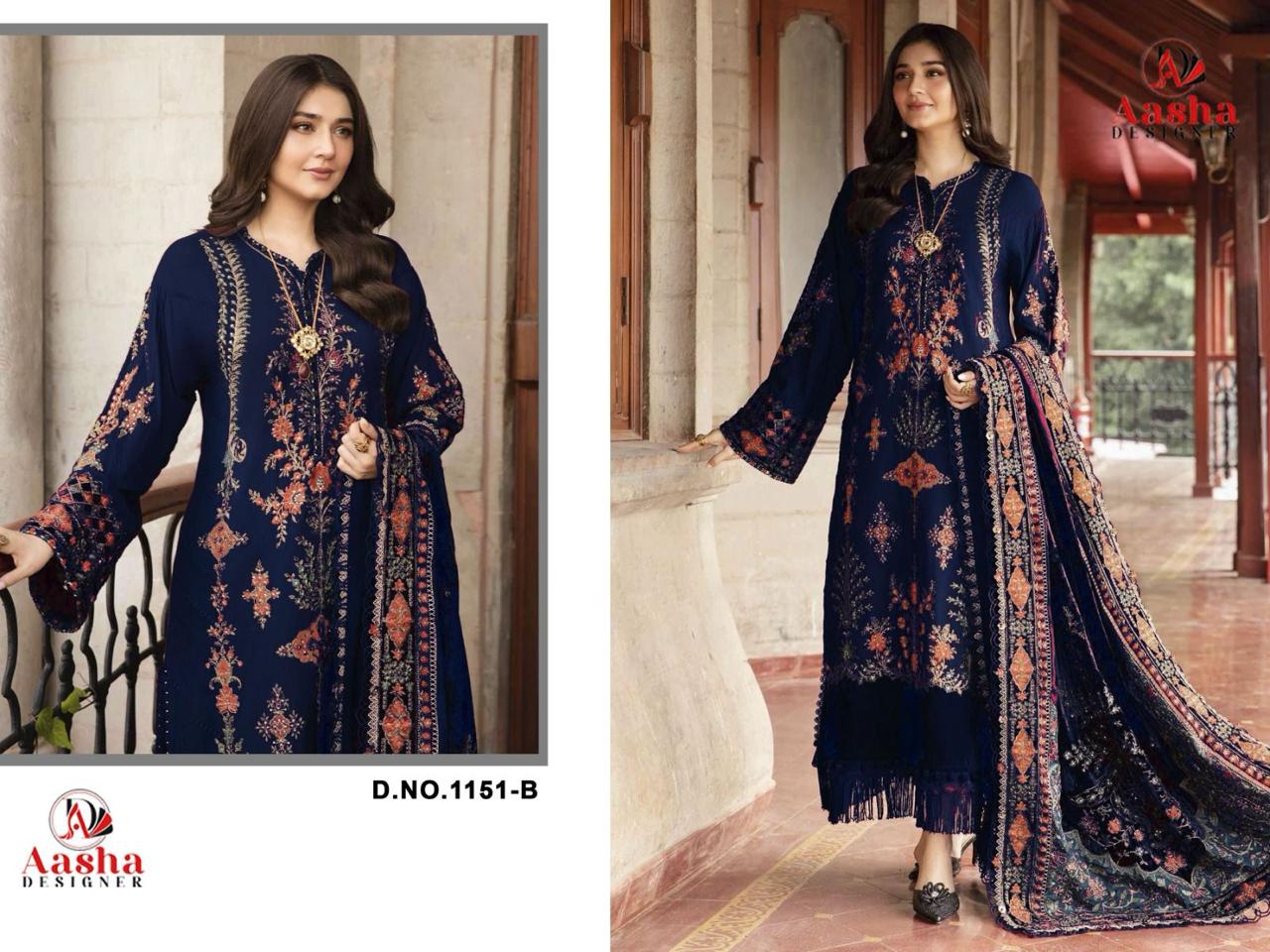 Aasha Designer – D.No.1151 Ciffon Duptta