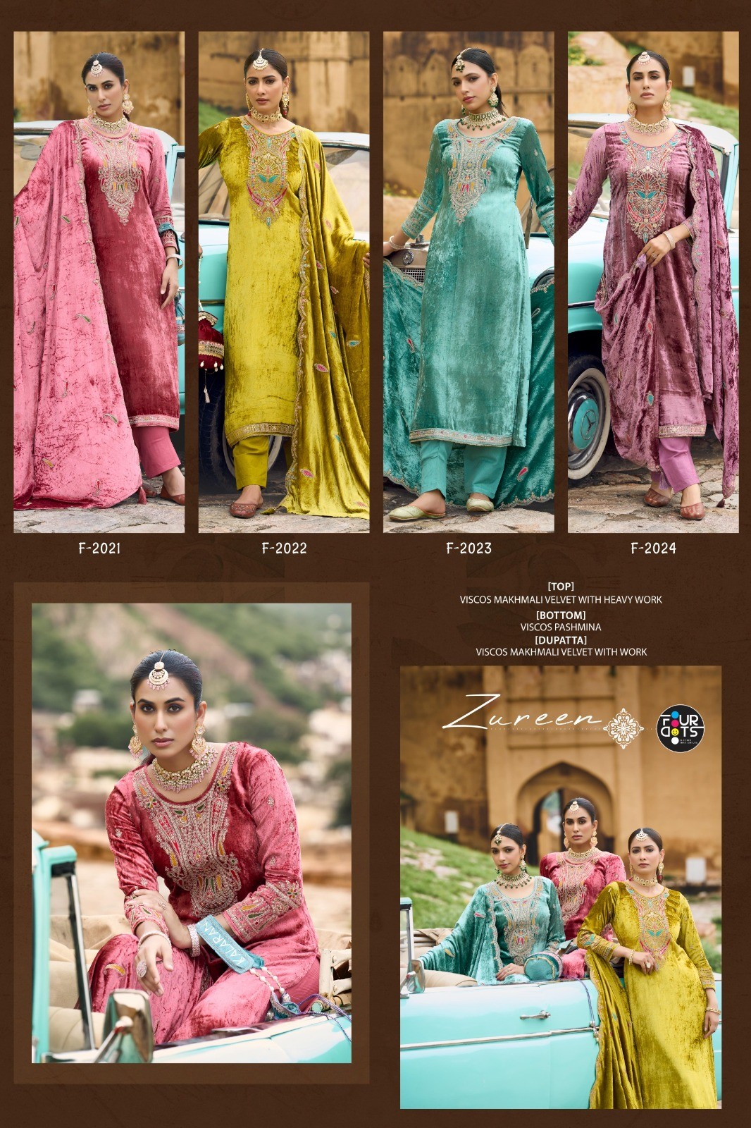 Four Dots – Zureen Makhma     Salwar Suit Wholesale Catalog Party Wear