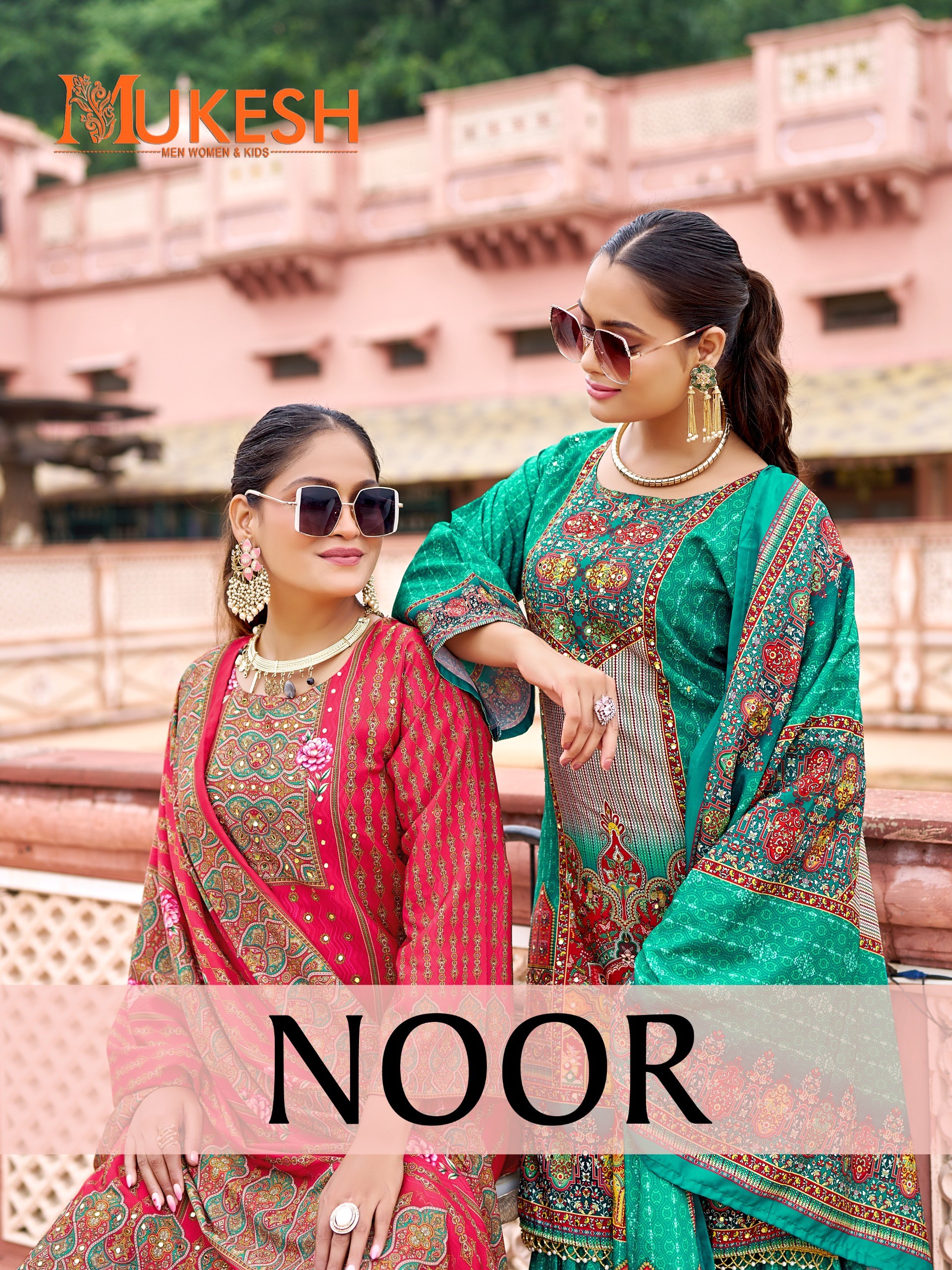 Mukesh – Noor     Readymade Wholesale Catalog Festival