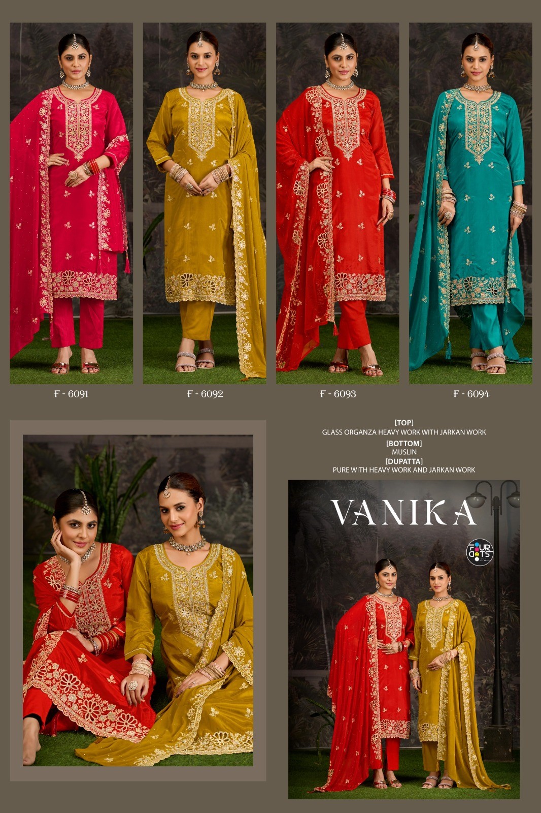Four Dots – Vanika     Salwar Suit Wholesale Catalog Party Wear