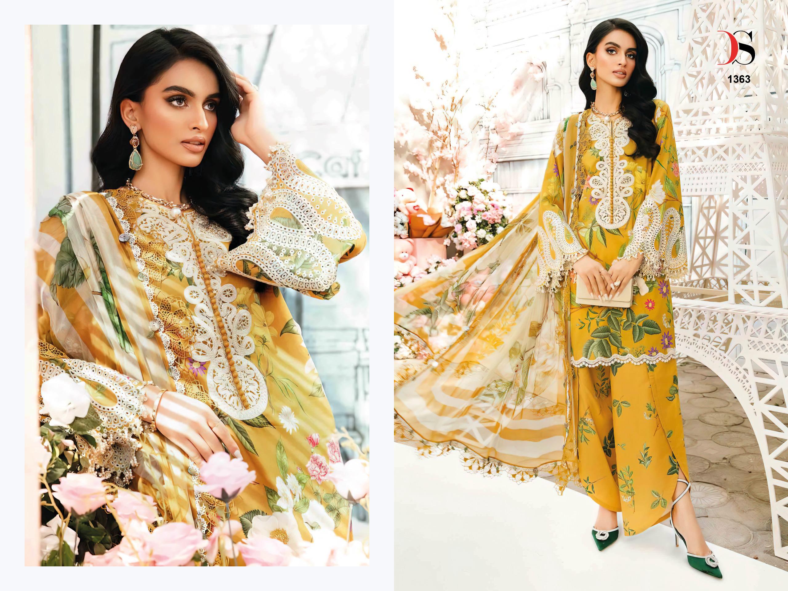 DEEPSY SUITS – Maria B  MPrint 25-3 Cotton Duptta