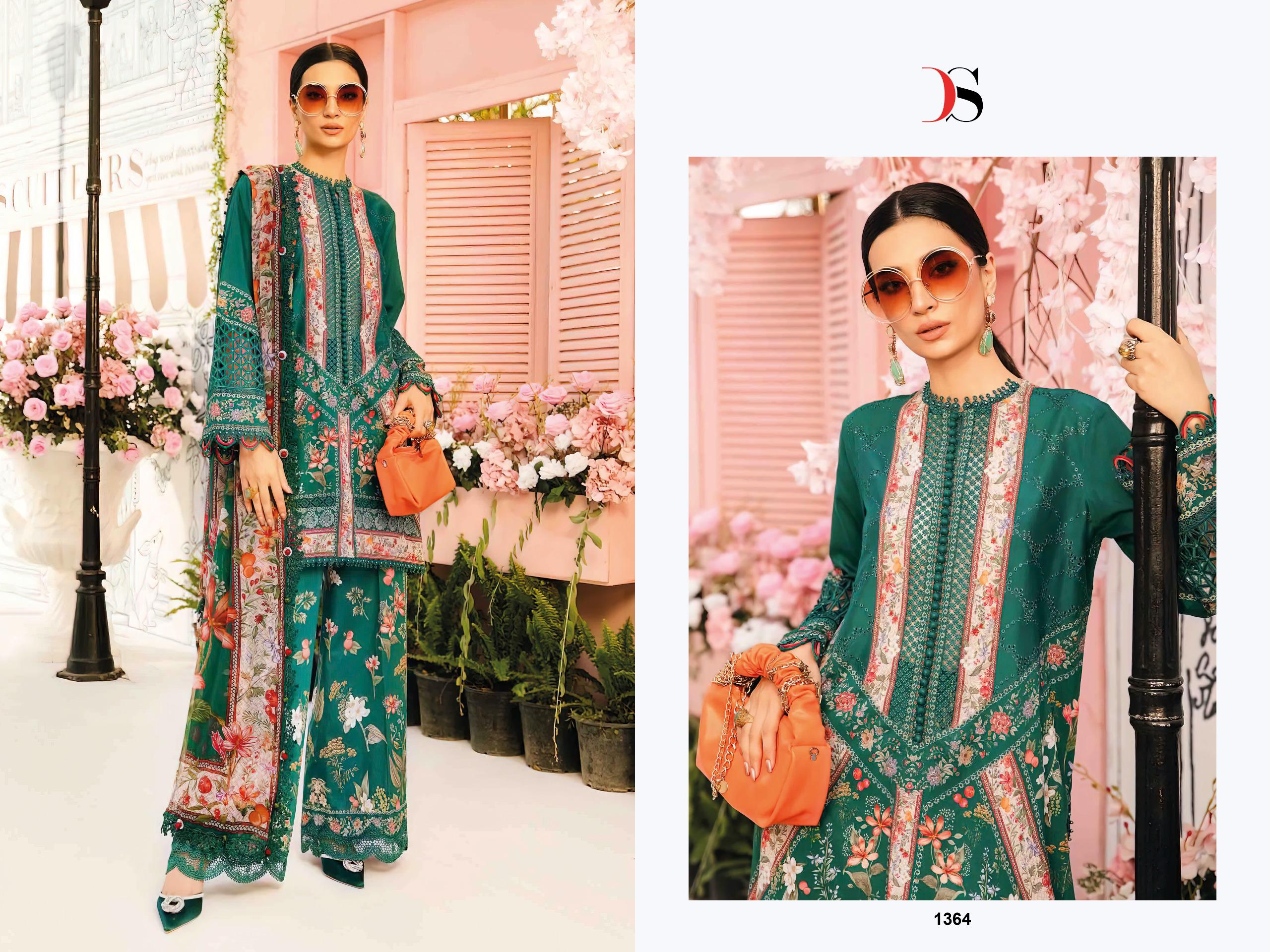 DEEPSY SUITS – Maria B  MPrint 25-3 Cotton Duptta