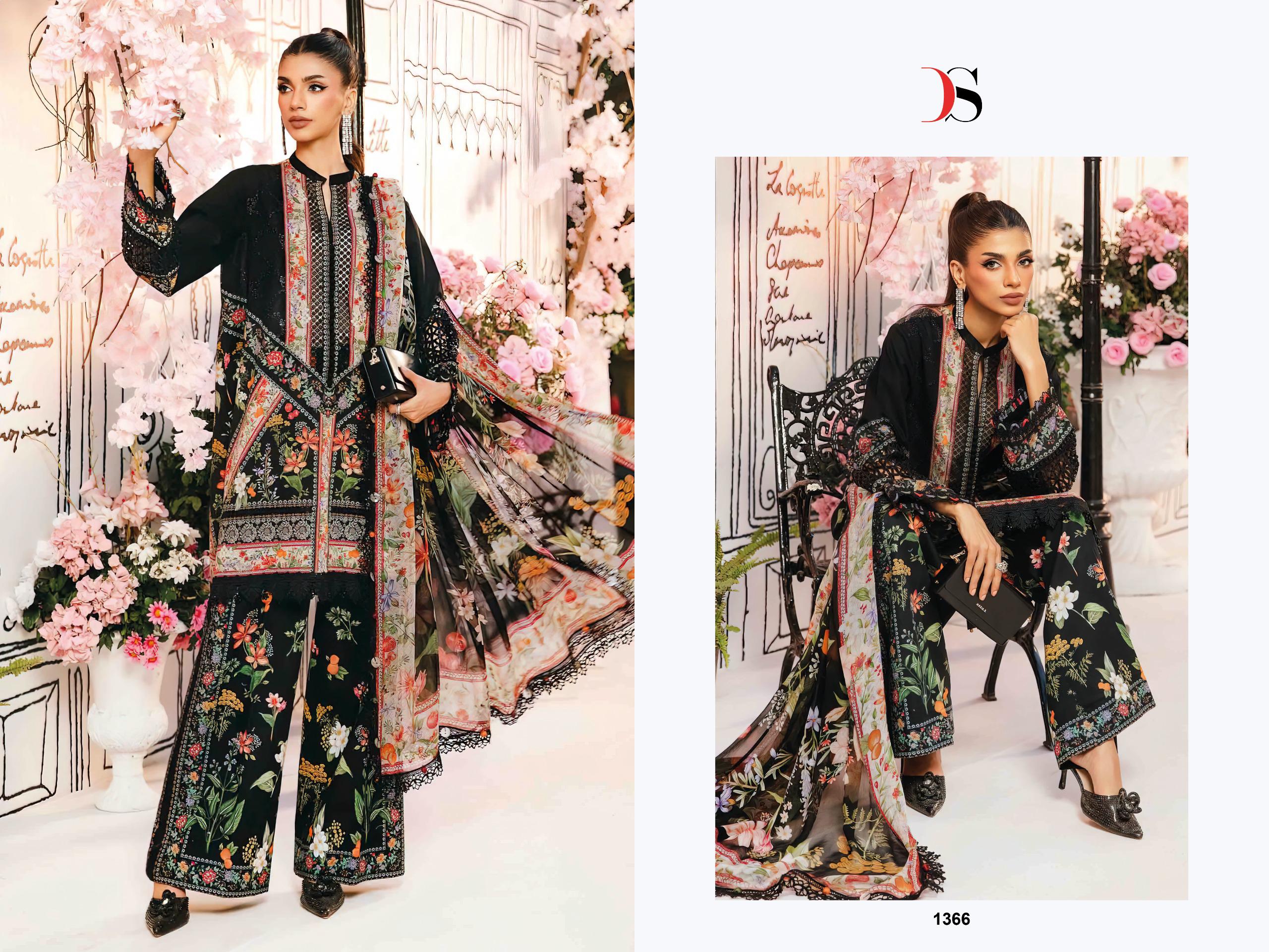 DEEPSY SUITS – Maria B  MPrint 25-3 Cotton Duptta