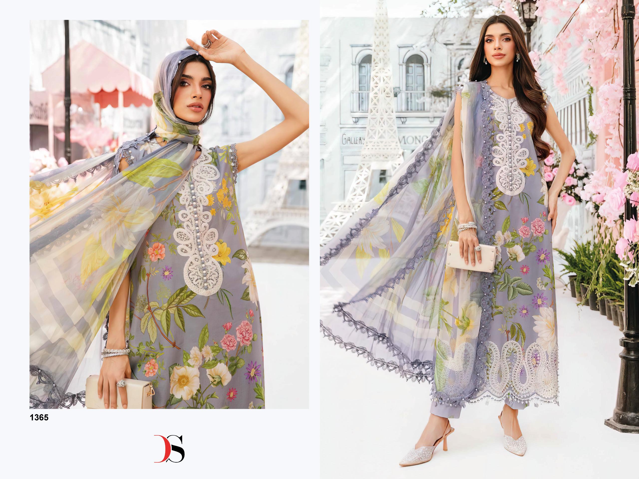 DEEPSY SUITS – Maria B  MPrint 25-3 Cotton Duptta