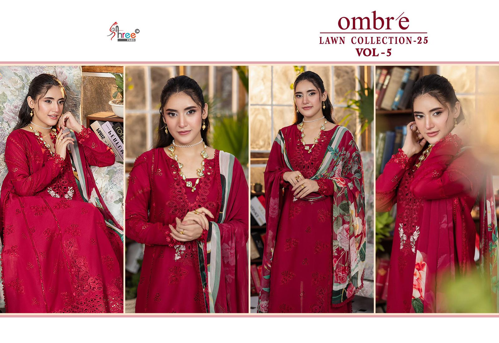 Shree Fab – Ombre lawn collection vol.5 Cotton Duptta