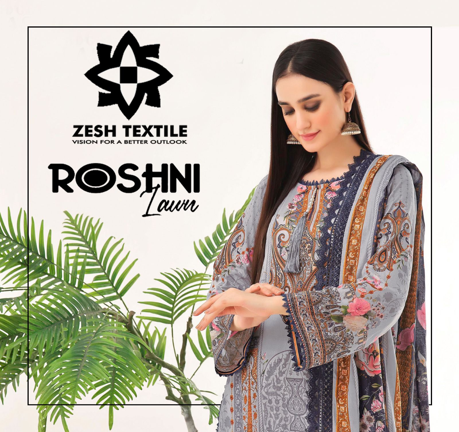 Zesh Textile – Roshni Lawn