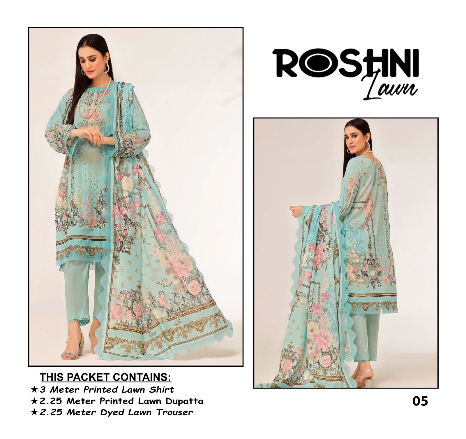 Zesh Textile – Roshni Lawn