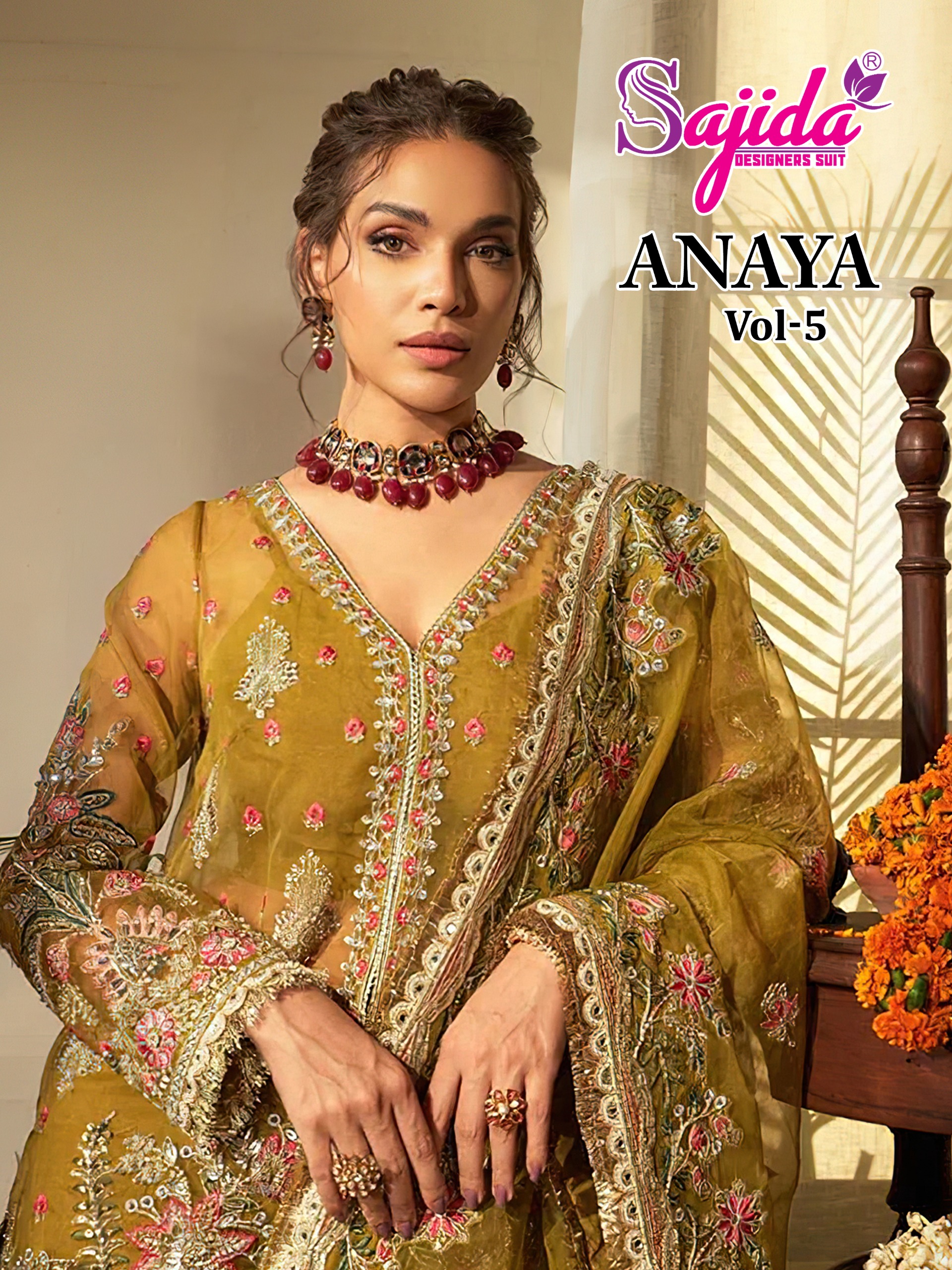 Sajida Designer – Anaya Vol.5     Salwar Suit Wholesale Catalog Any Occasion