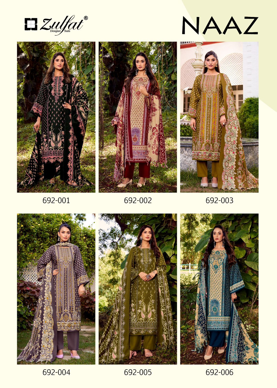 Zulfat Designer Suits – Naaz