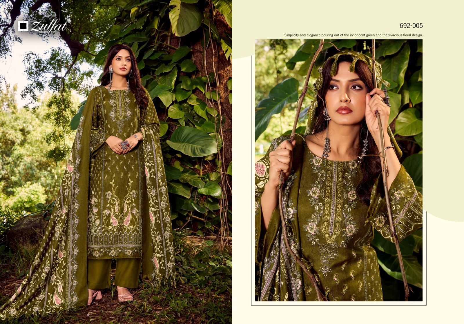 Zulfat Designer Suits – Naaz