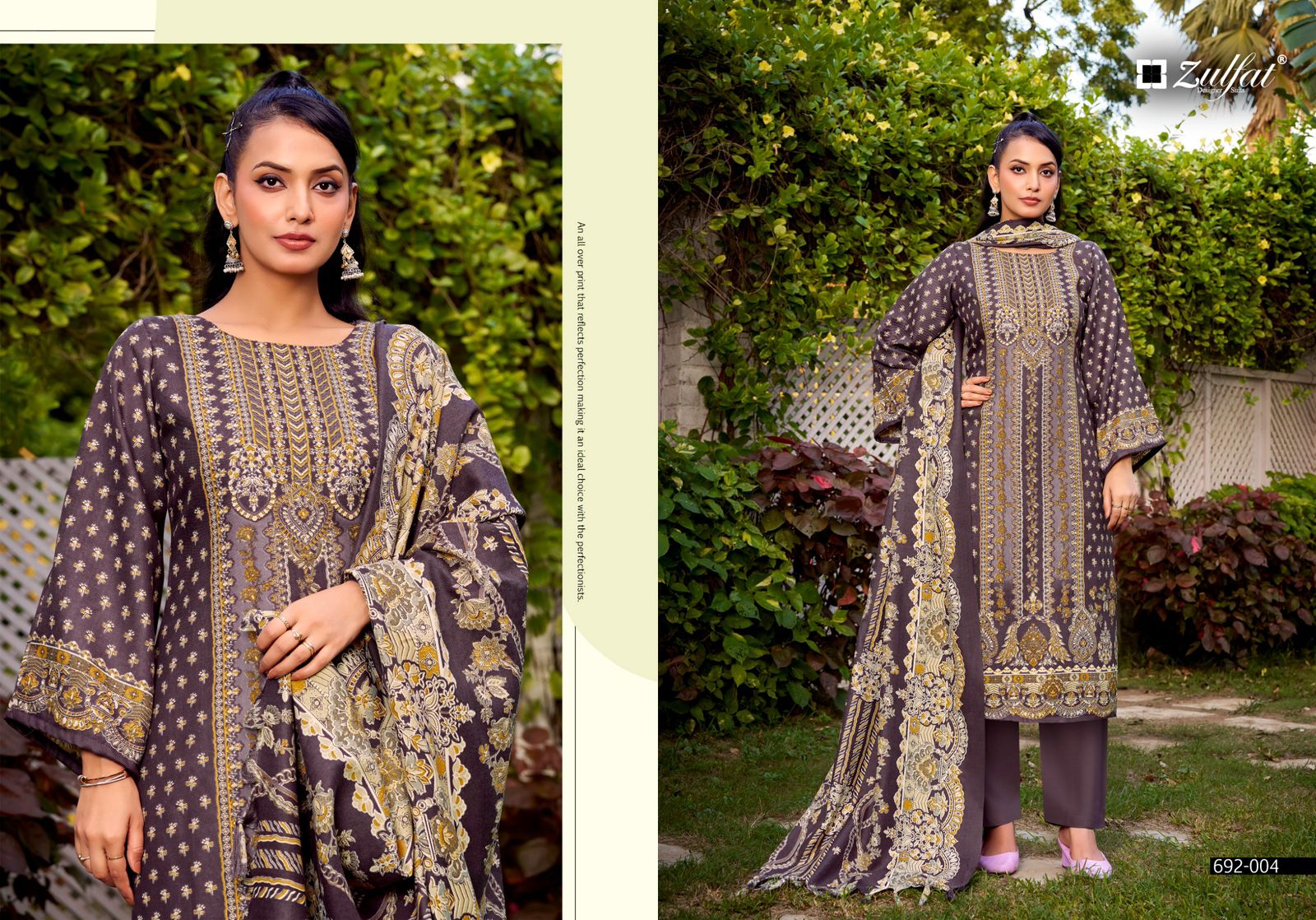 Zulfat Designer Suits – Naaz