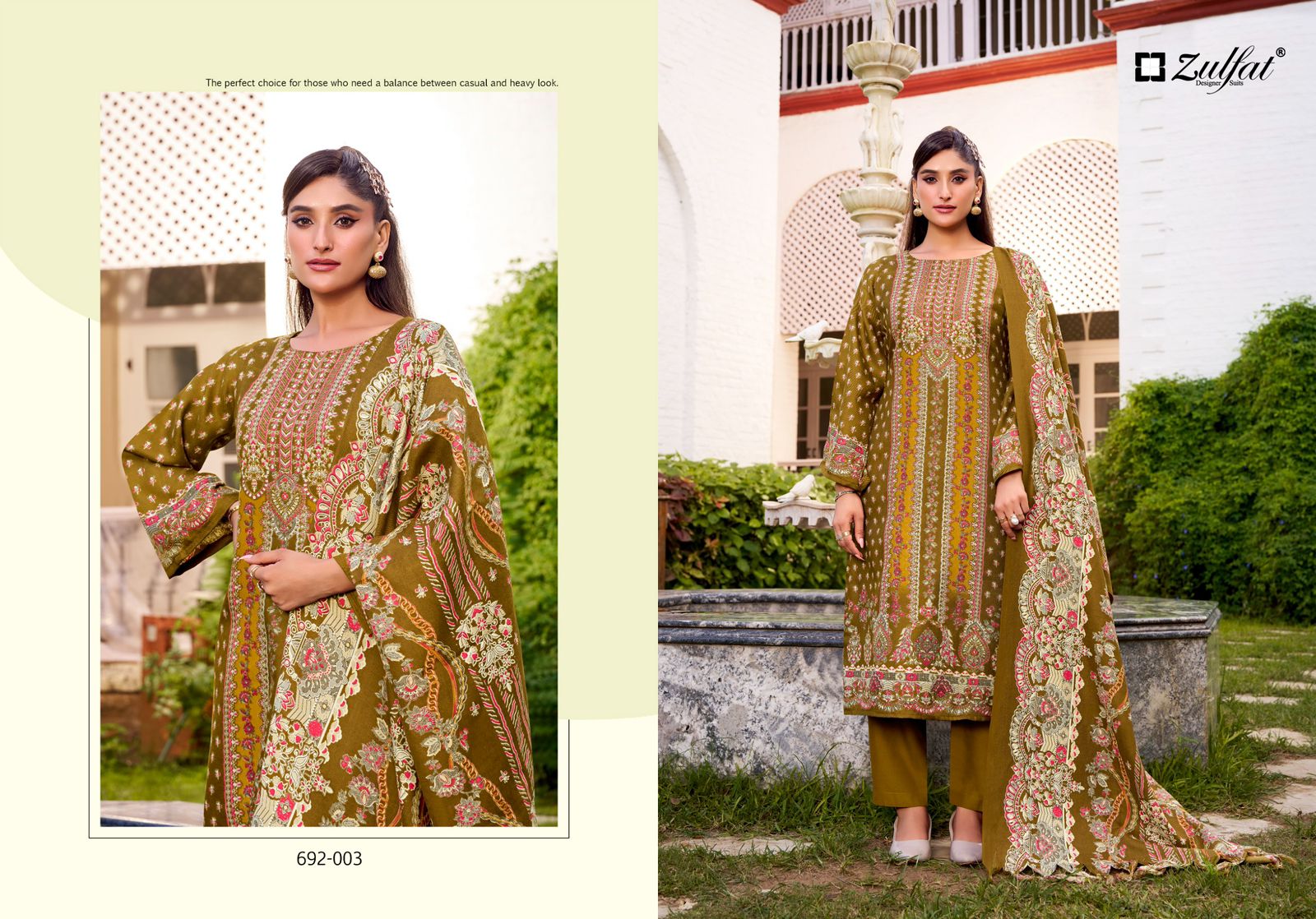 Zulfat Designer Suits – Naaz