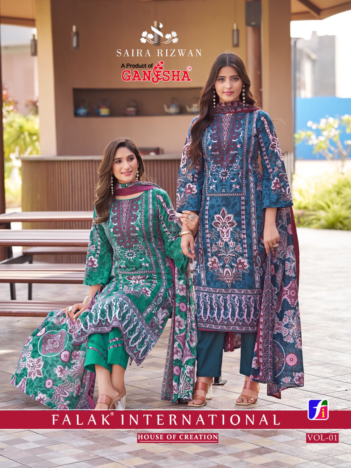 Ganesha  – Saira Rizwan Vol.1     Salwar Suit Wholesale Catalog Casual Wear
