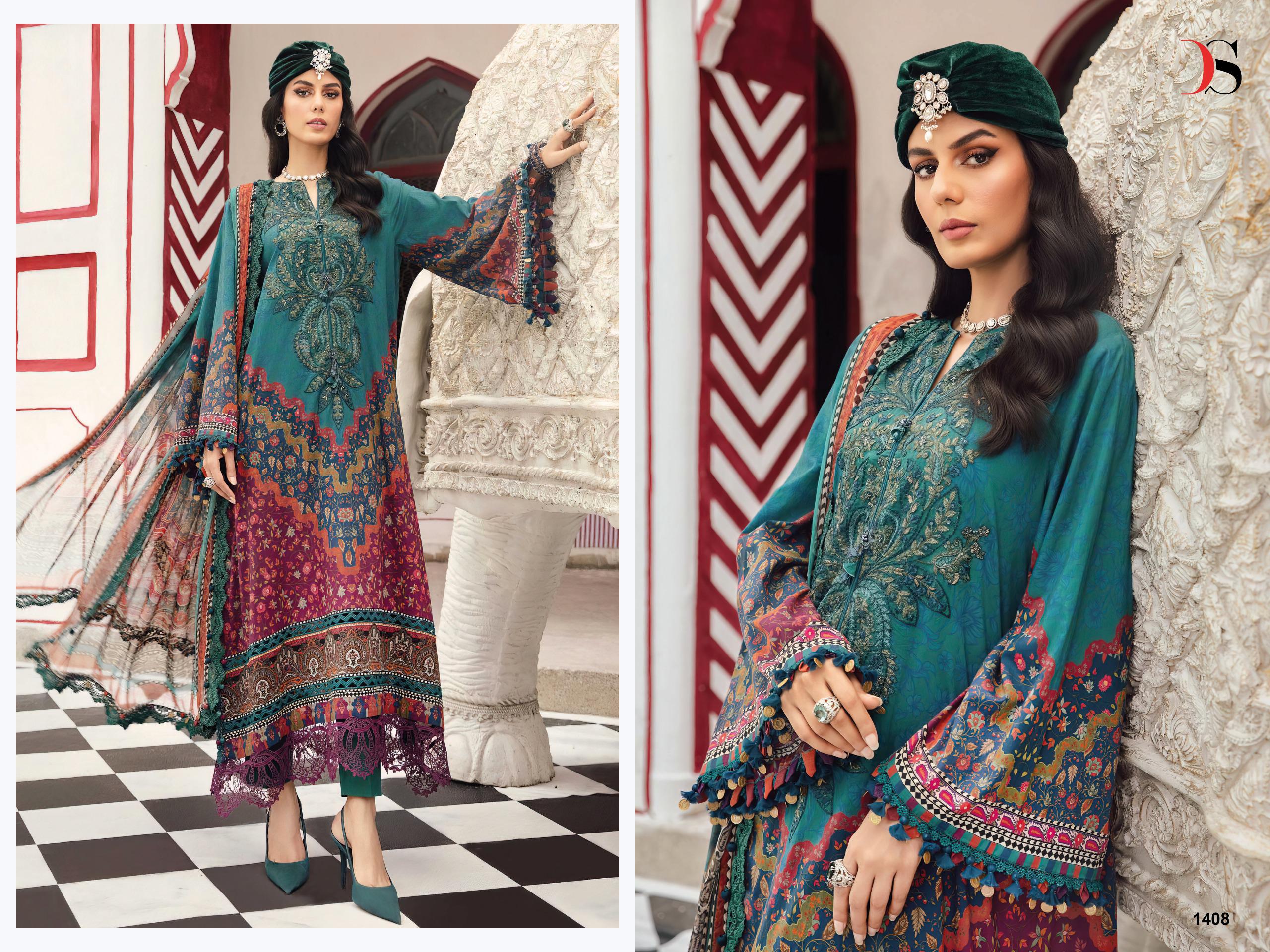 DEEPSY SUITS – Maria b m print 25-4 Cotton Duptta