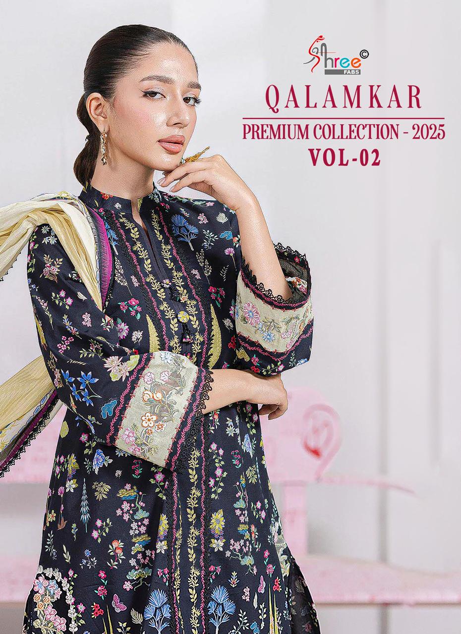 Shree Fab – Qalamkar Vol.2 Ciffon Duptta     Salwar Suit Wholesale Catalog Any Occasion