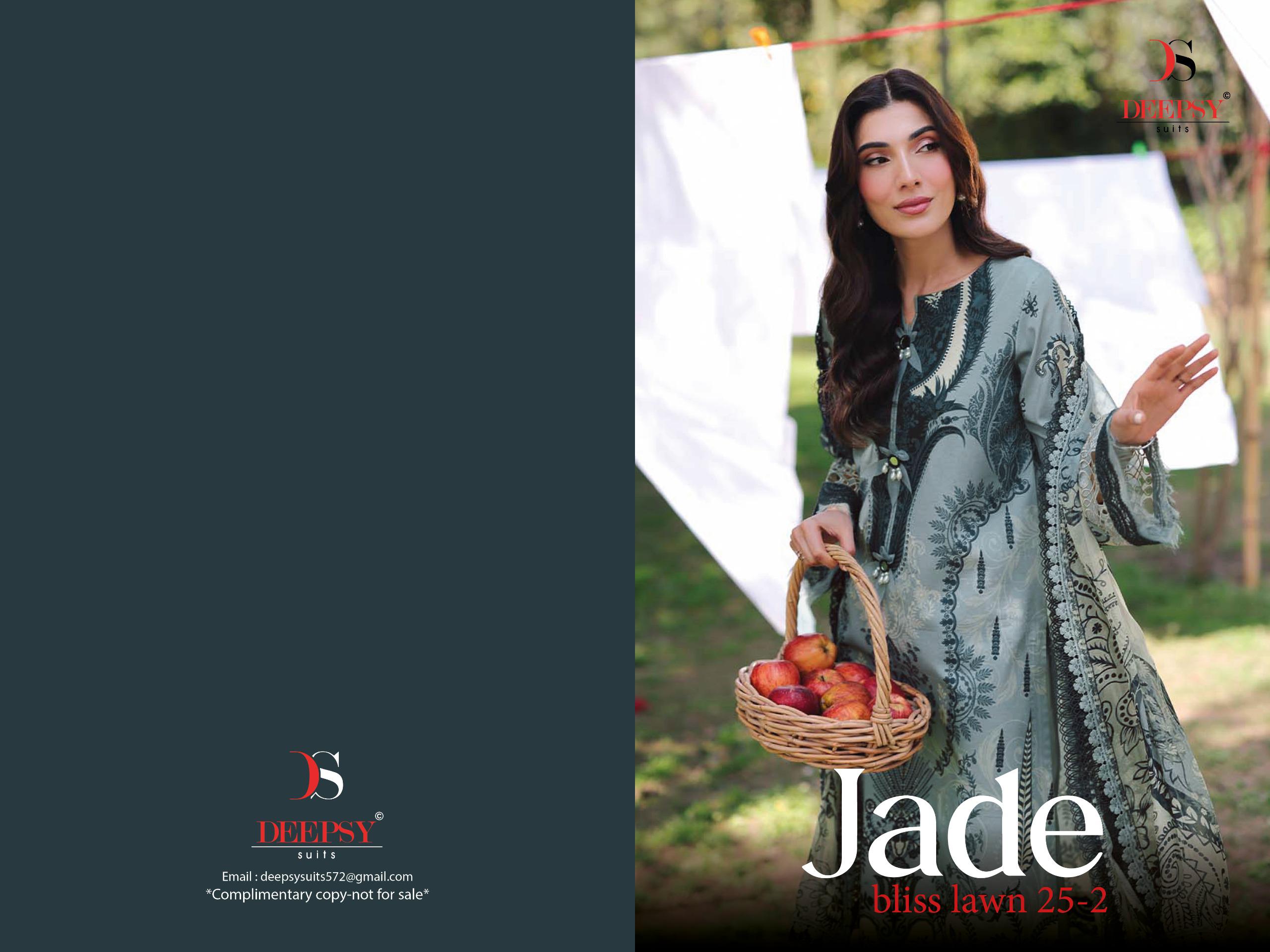 DEEPSY SUITS – Jade Bliss Lawn 25-2 Cotton Duptta     Salwar Suit Wholesale Catalog Any Occasion