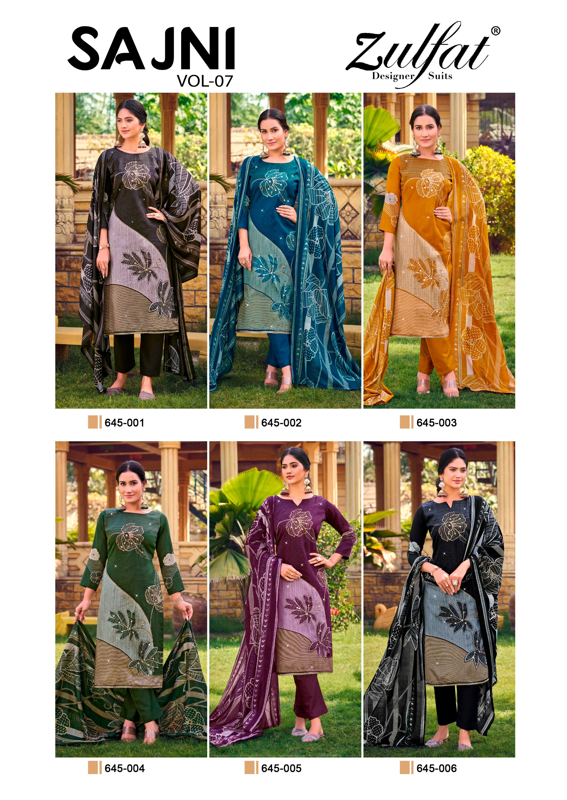 Zulfat Designer Suits - Sajni vol.7 Zulfat Designer Suits – Sajni vol.7