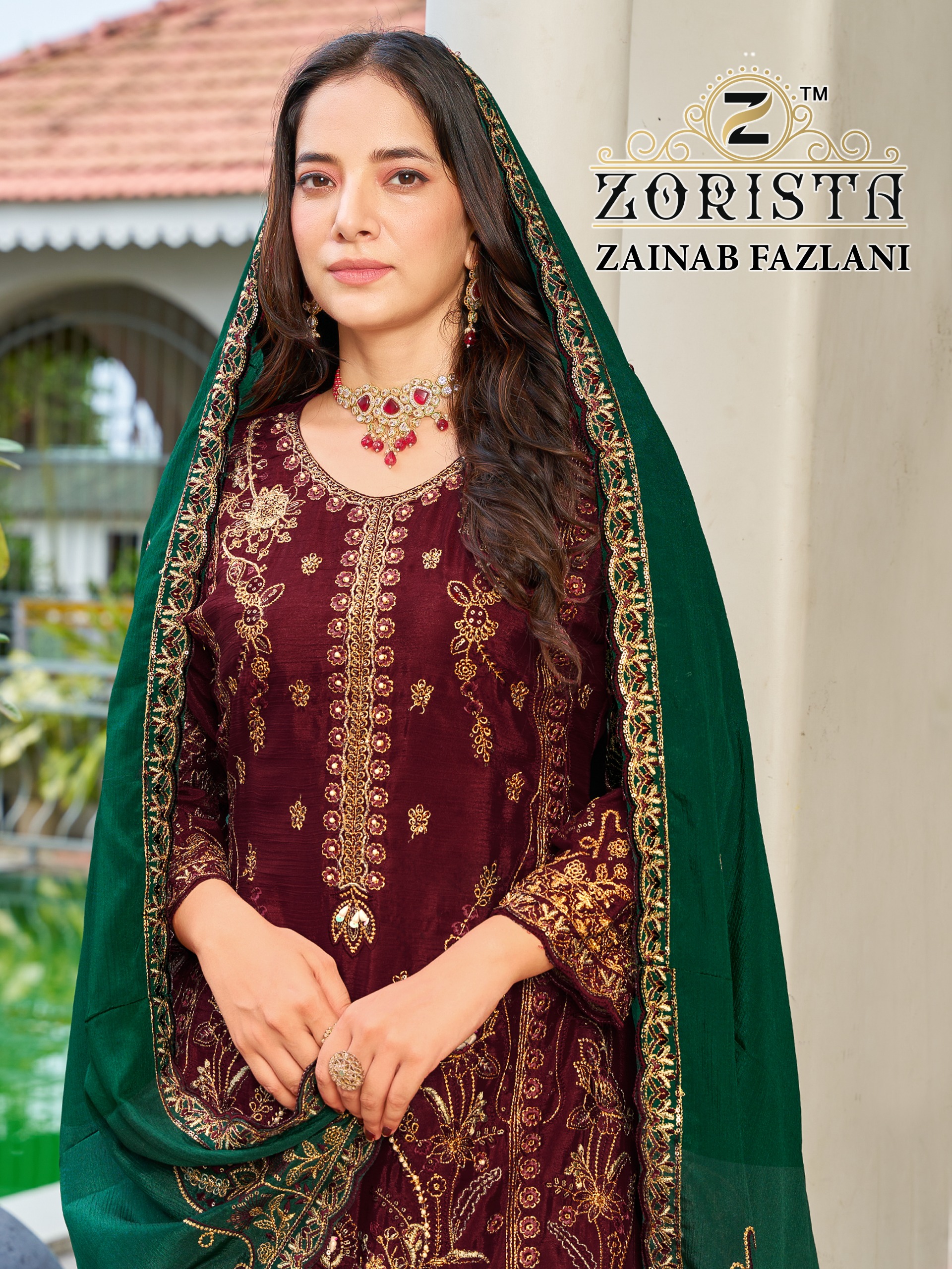 Zorista – Zainab Fazlani     Readymade Wholesale Catalog Festival