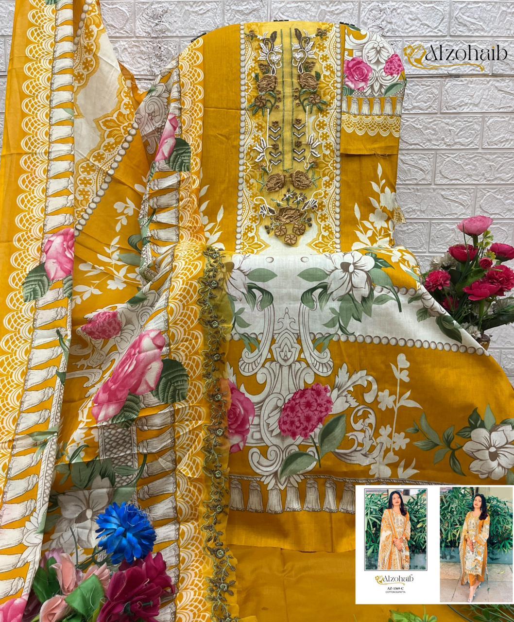 Al Zohaib – D.No.1369 Cotton Duptta