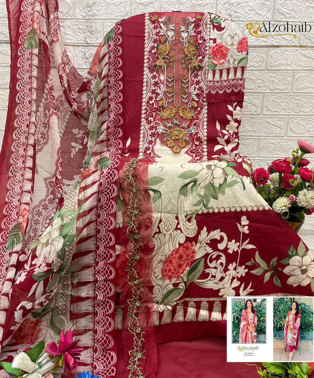 Al Zohaib – D.No.1369 Cotton Duptta