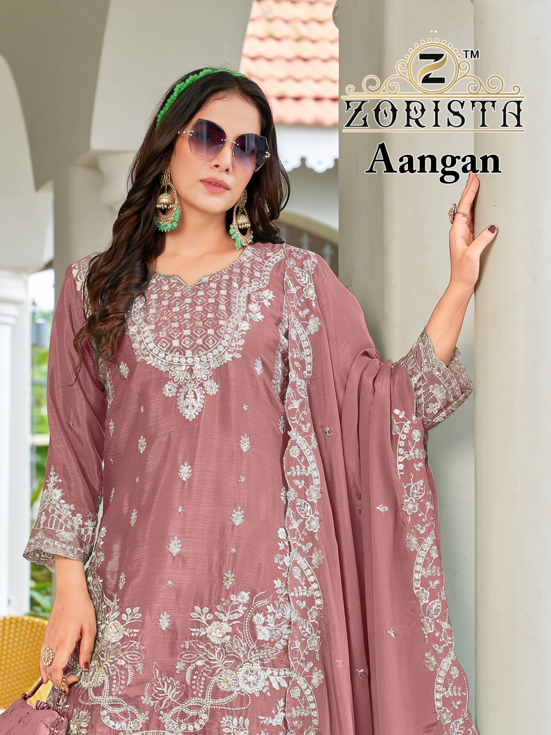 Zorista – Aangan     Readymade Wholesale Catalog Festival