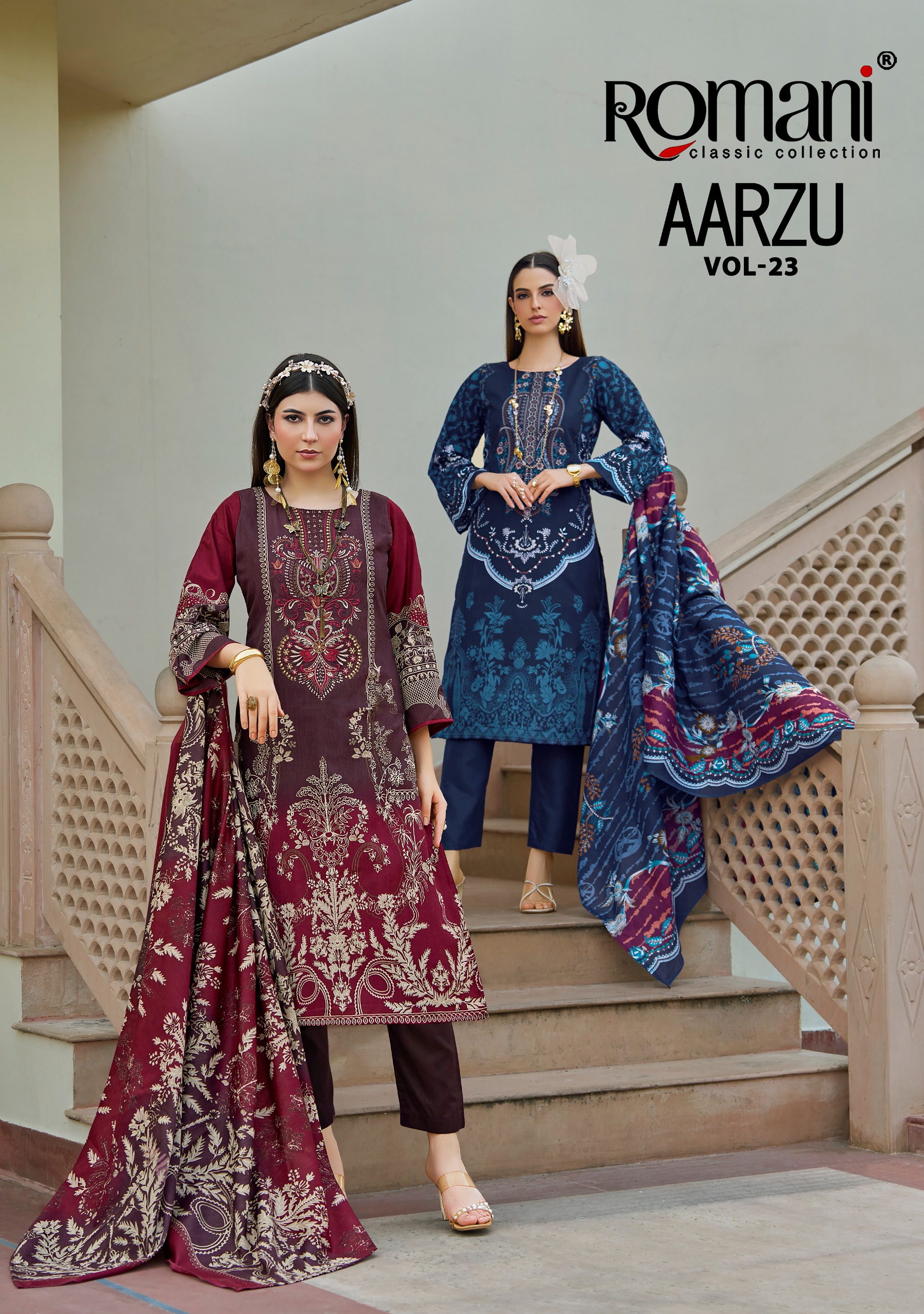 Romani – Aarzu Vol.23     Salwar Suit Wholesale Catalog Any Occasion