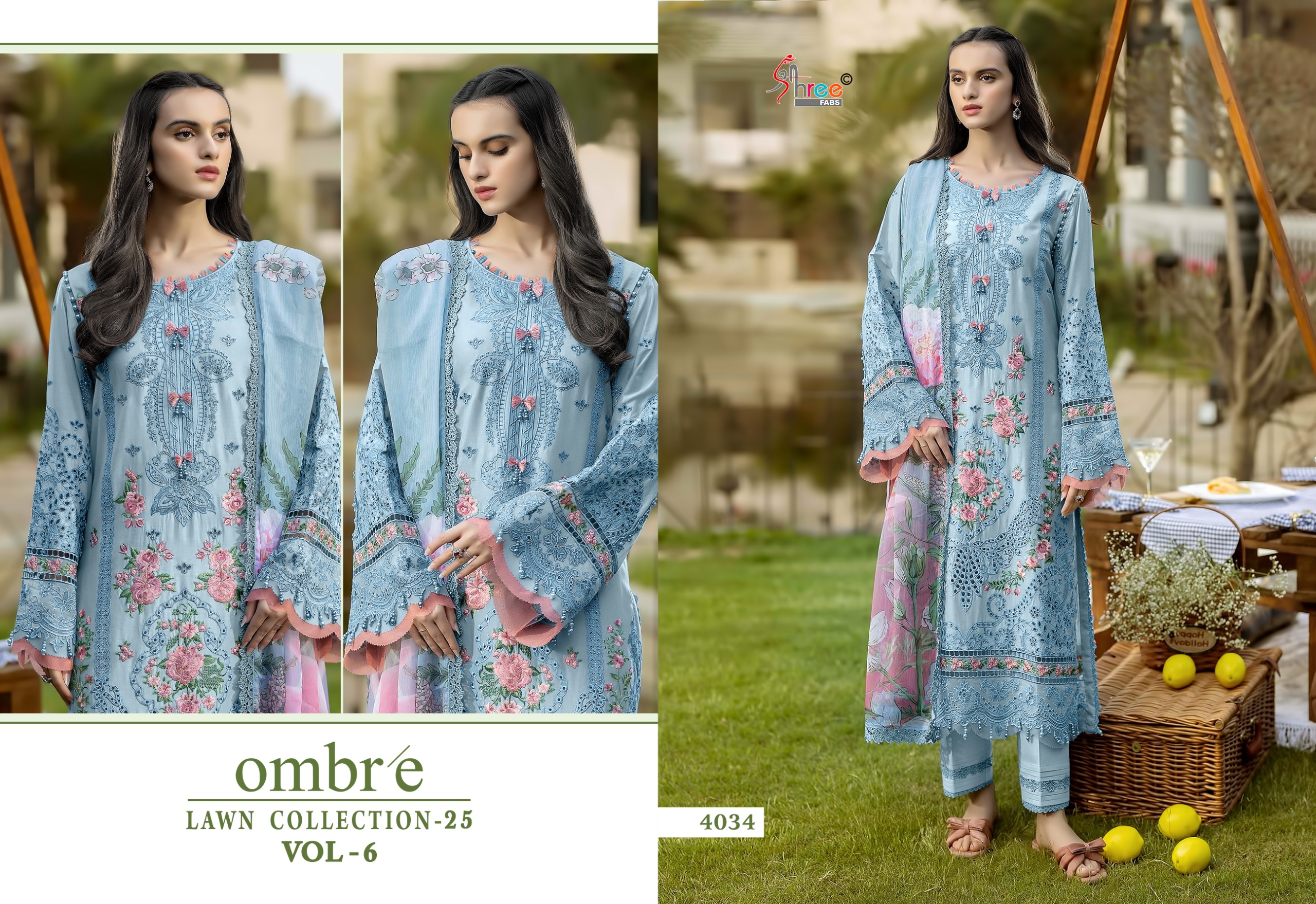 Shree Fab – Ombre lawn collection vol.6 Cotton Duptta