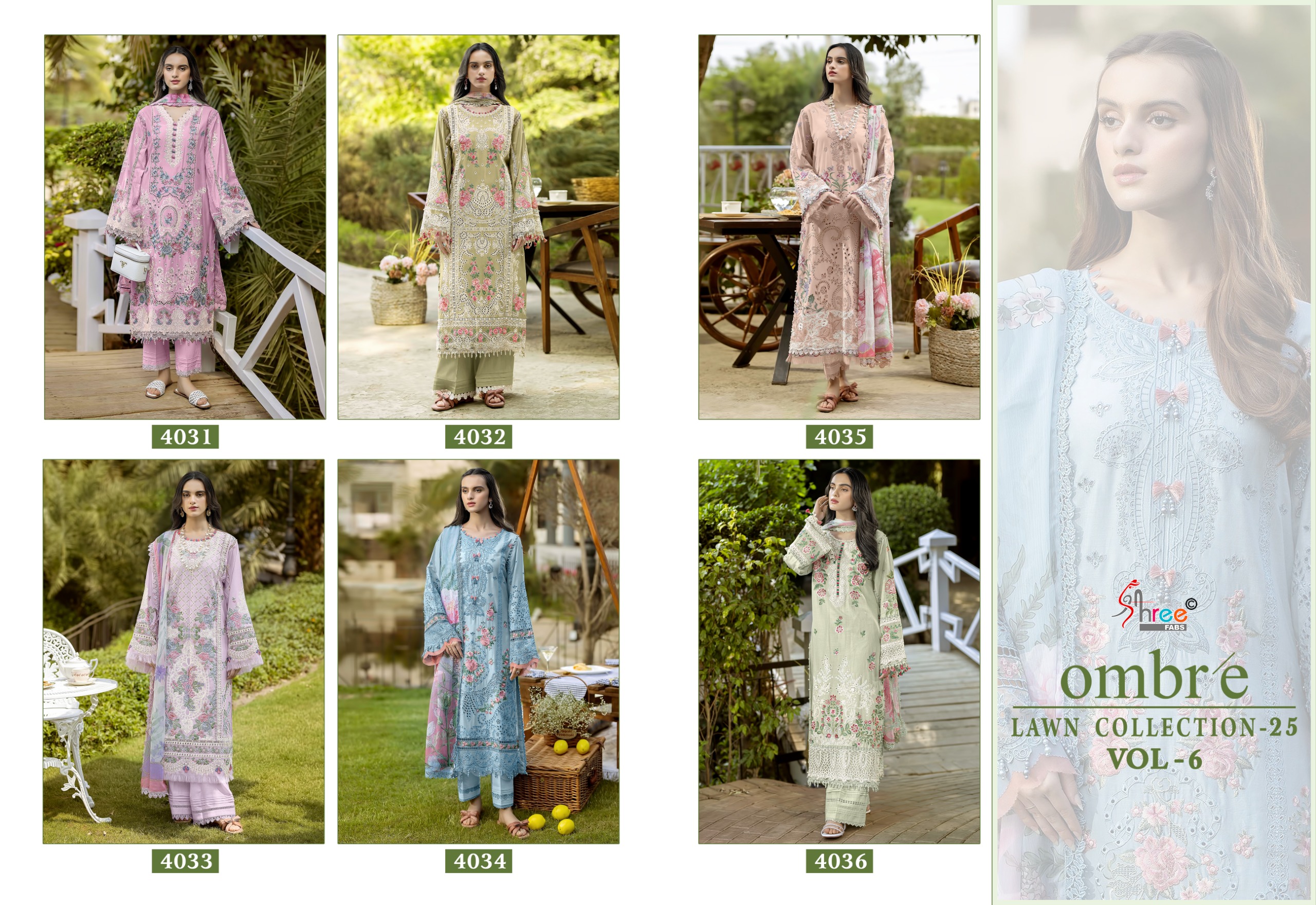 Shree Fab – Ombre lawn collection vol.6 Cotton Duptta