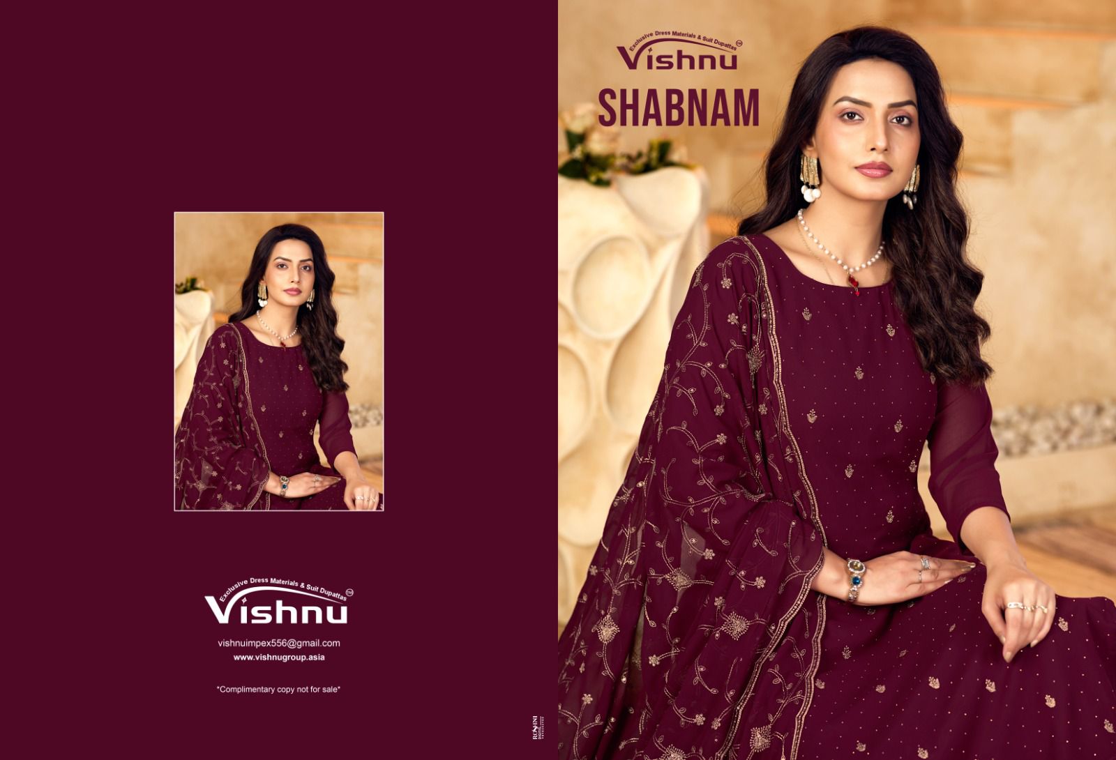Vishnu Impex – Shabnam     Salwar Suit Wholesale Catalog Any Occasion