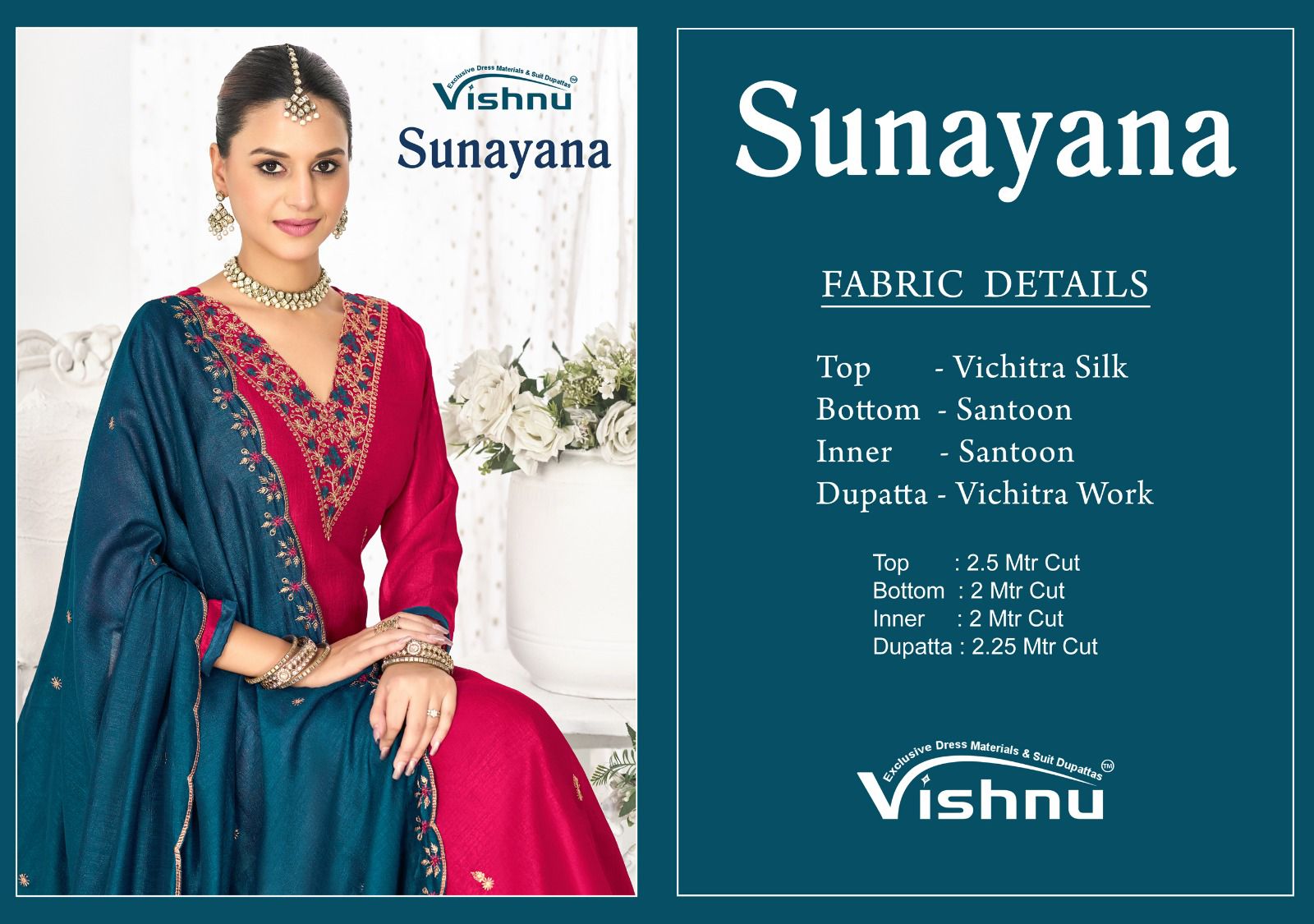 Vishnu – Sunayana     Salwar Suit Wholesale Catalog Any Occasion