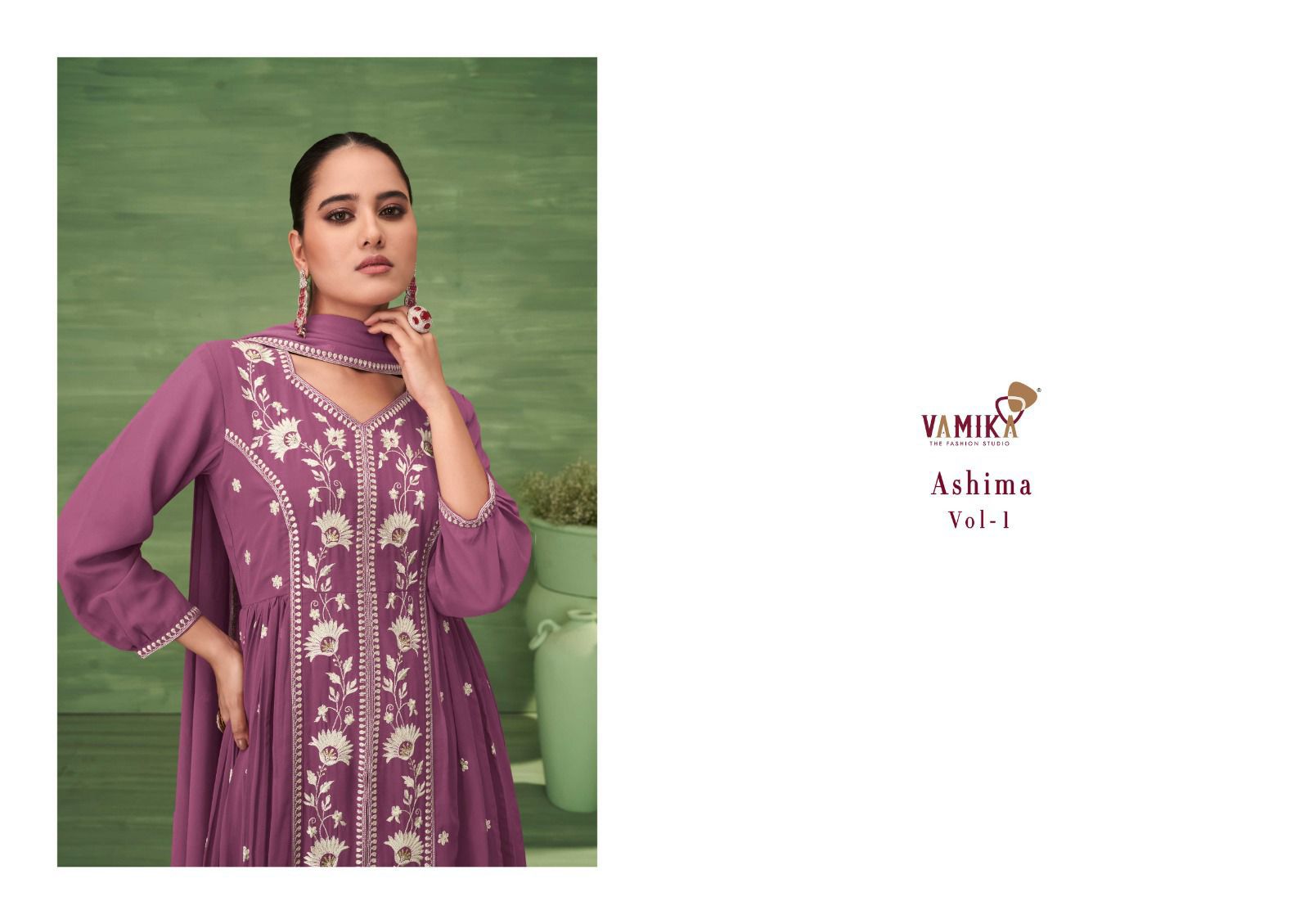 Vamika – Ashima Vol.1     Readymade Wholesale Catalog Festival