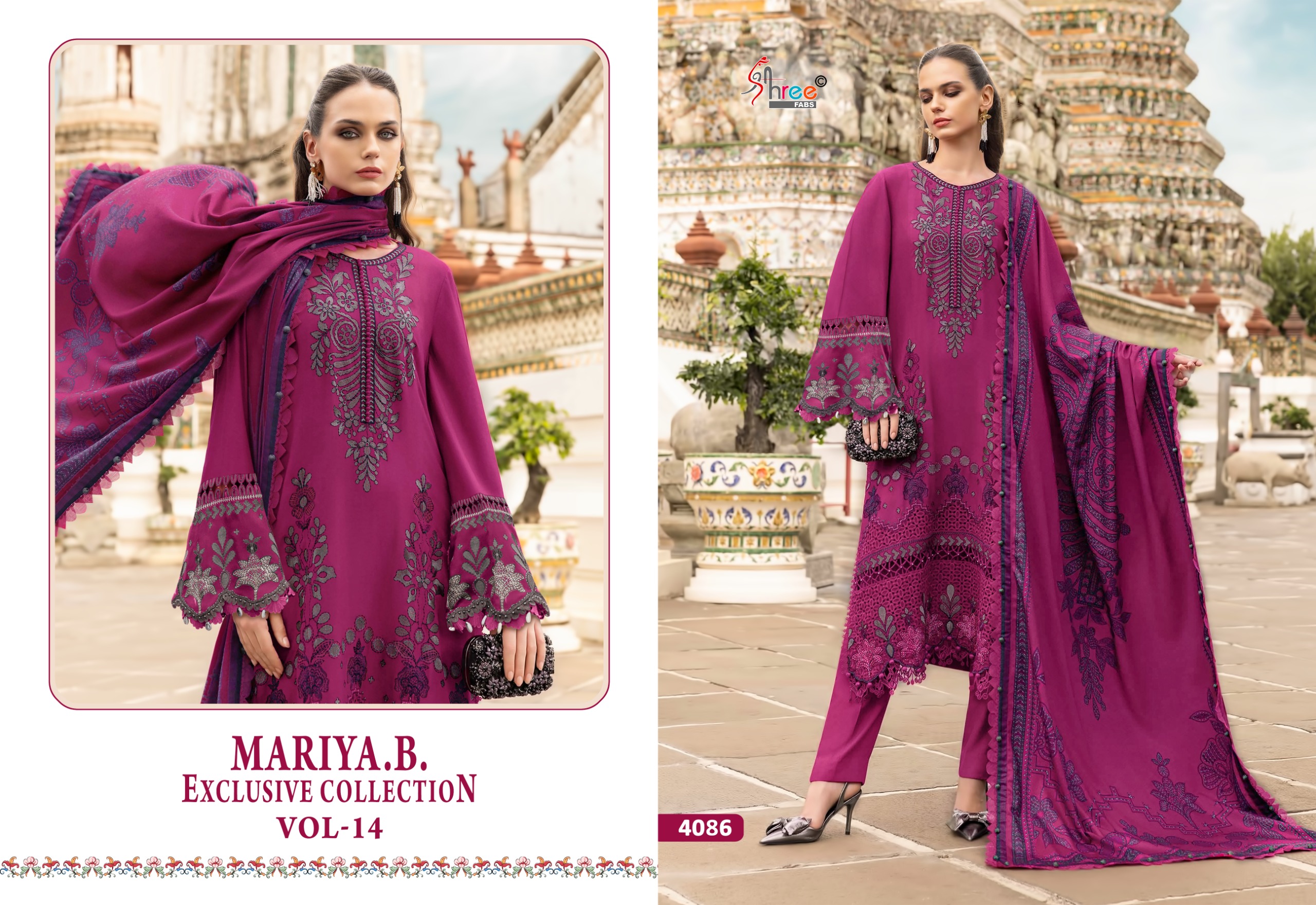 Shree Fab – Maria B Exclusive Vol.14 Ciffon Duptta