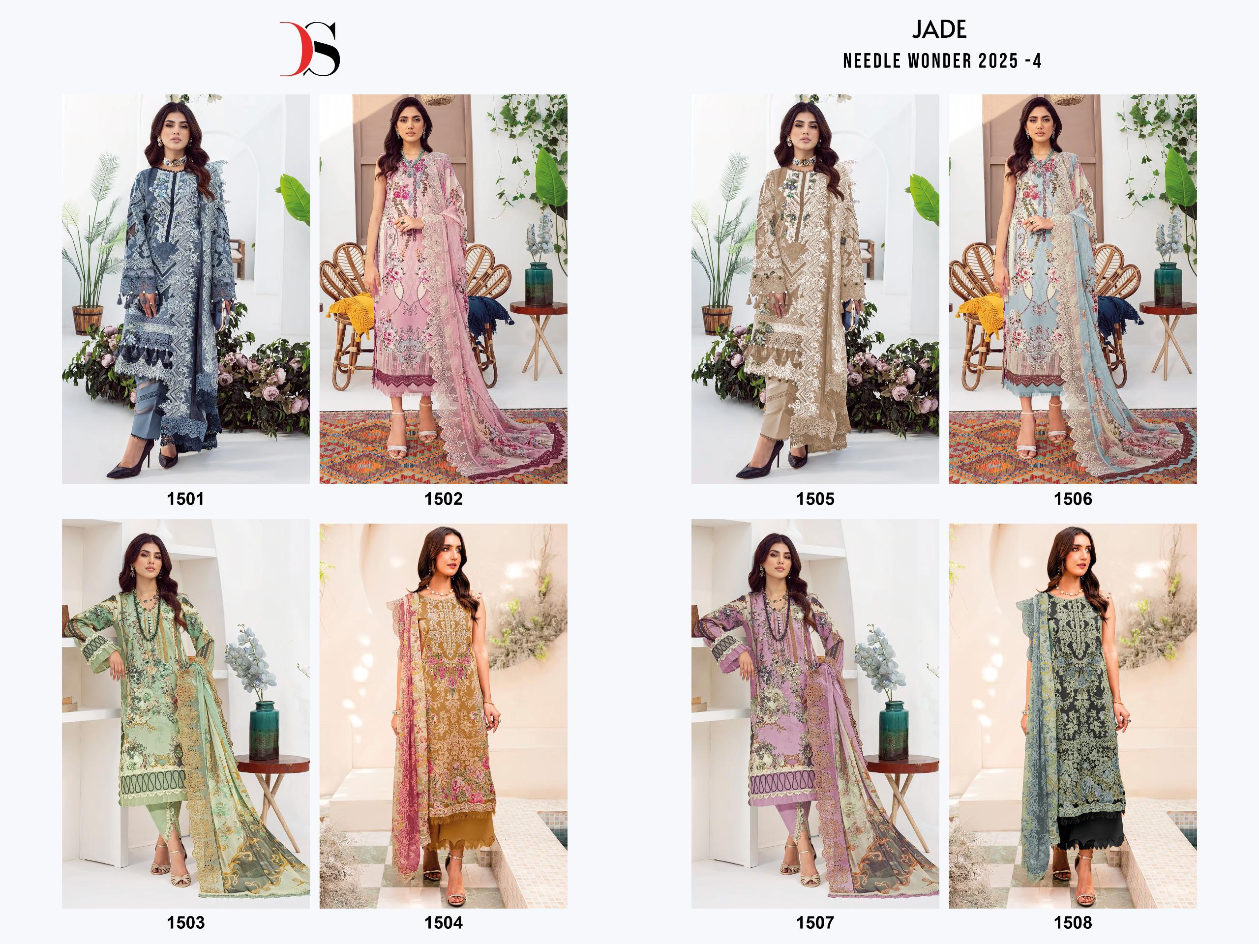 DEEPSY SUITS – Jade needle wonder 25-4 Ciffon Duptta