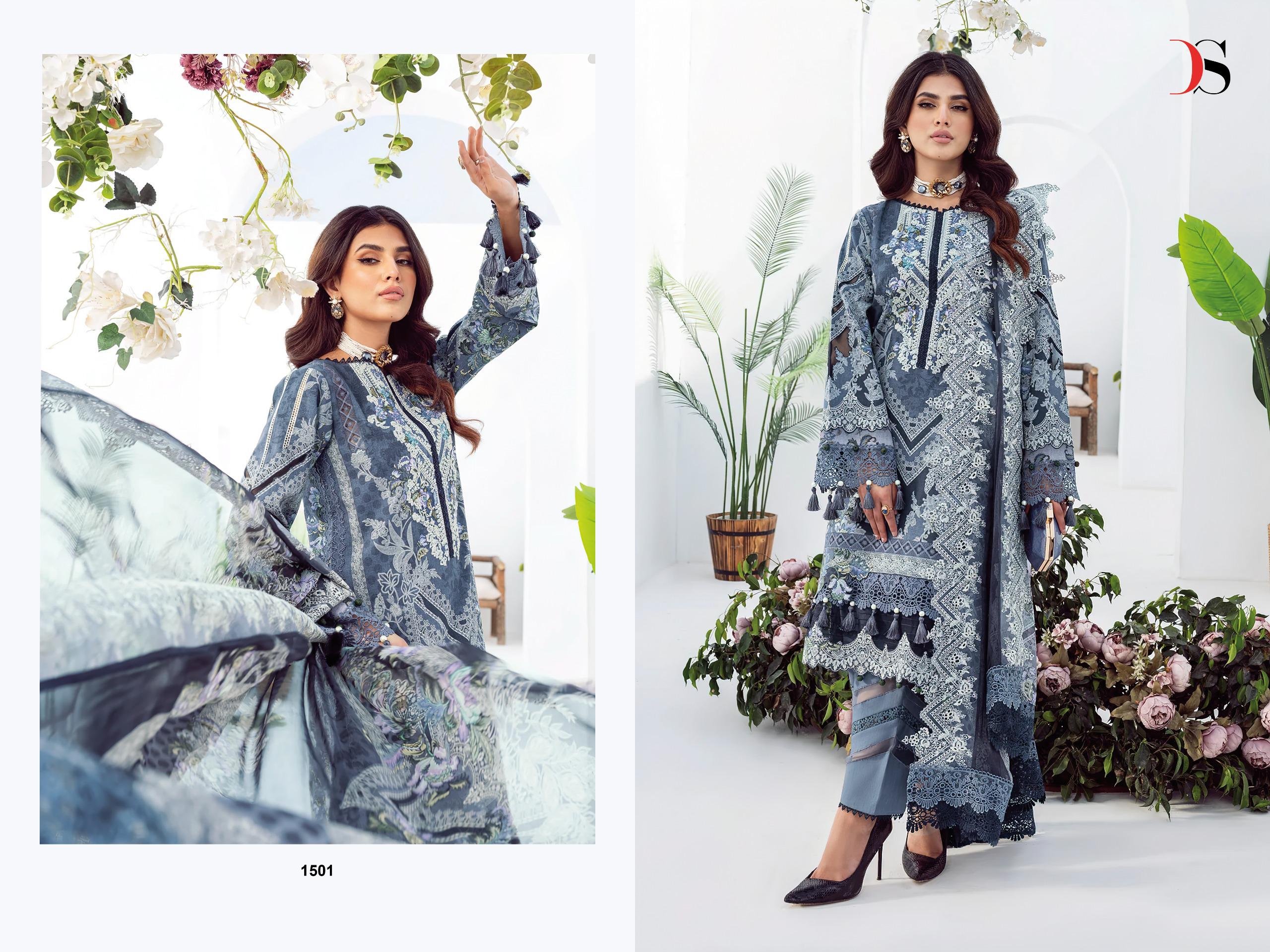 DEEPSY SUITS – Jade needle wonder 25-4 Ciffon Duptta
