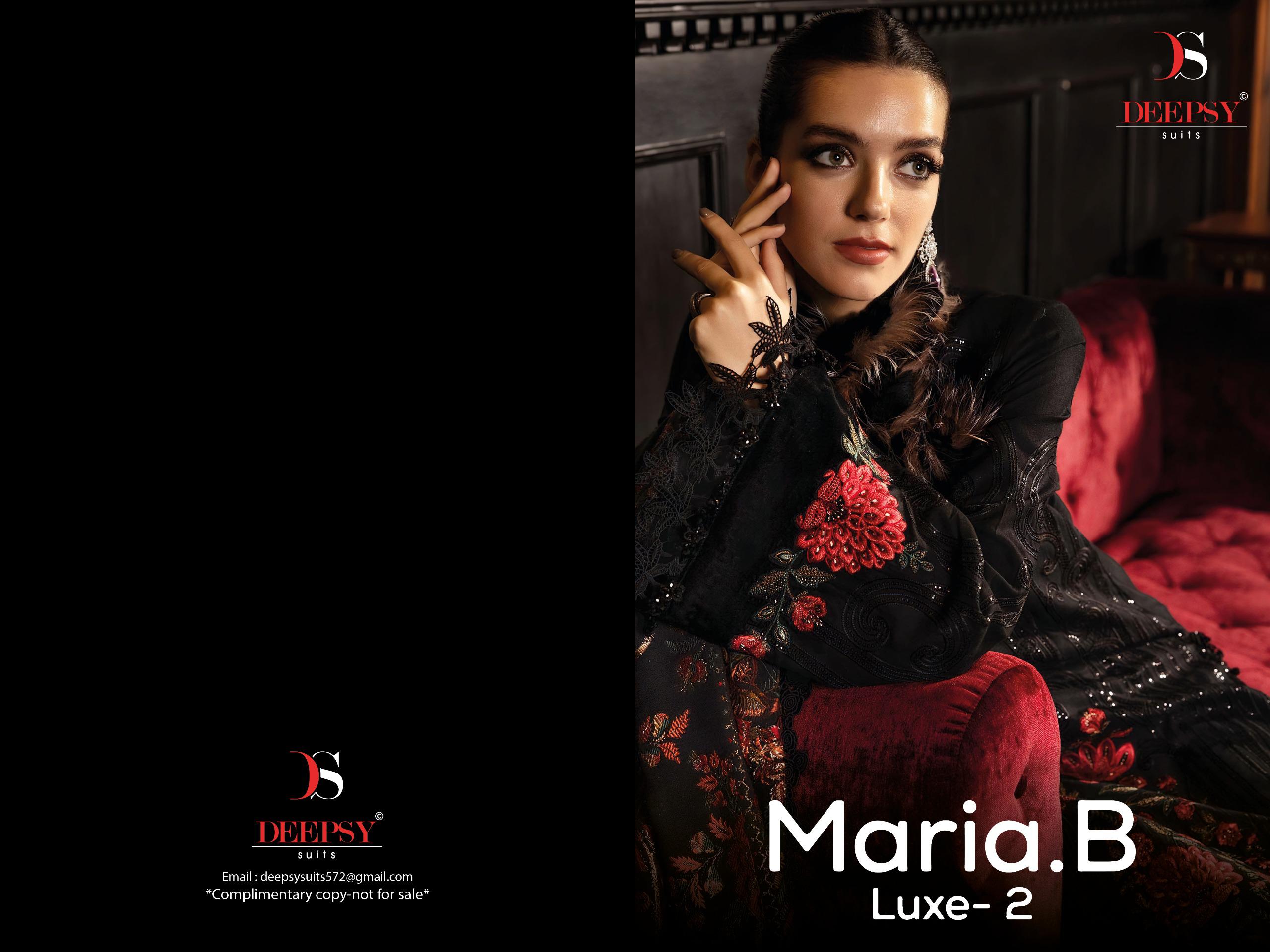 DEEPSY SUITS – Maria B Luxe 25-2 Cotton Duptta
