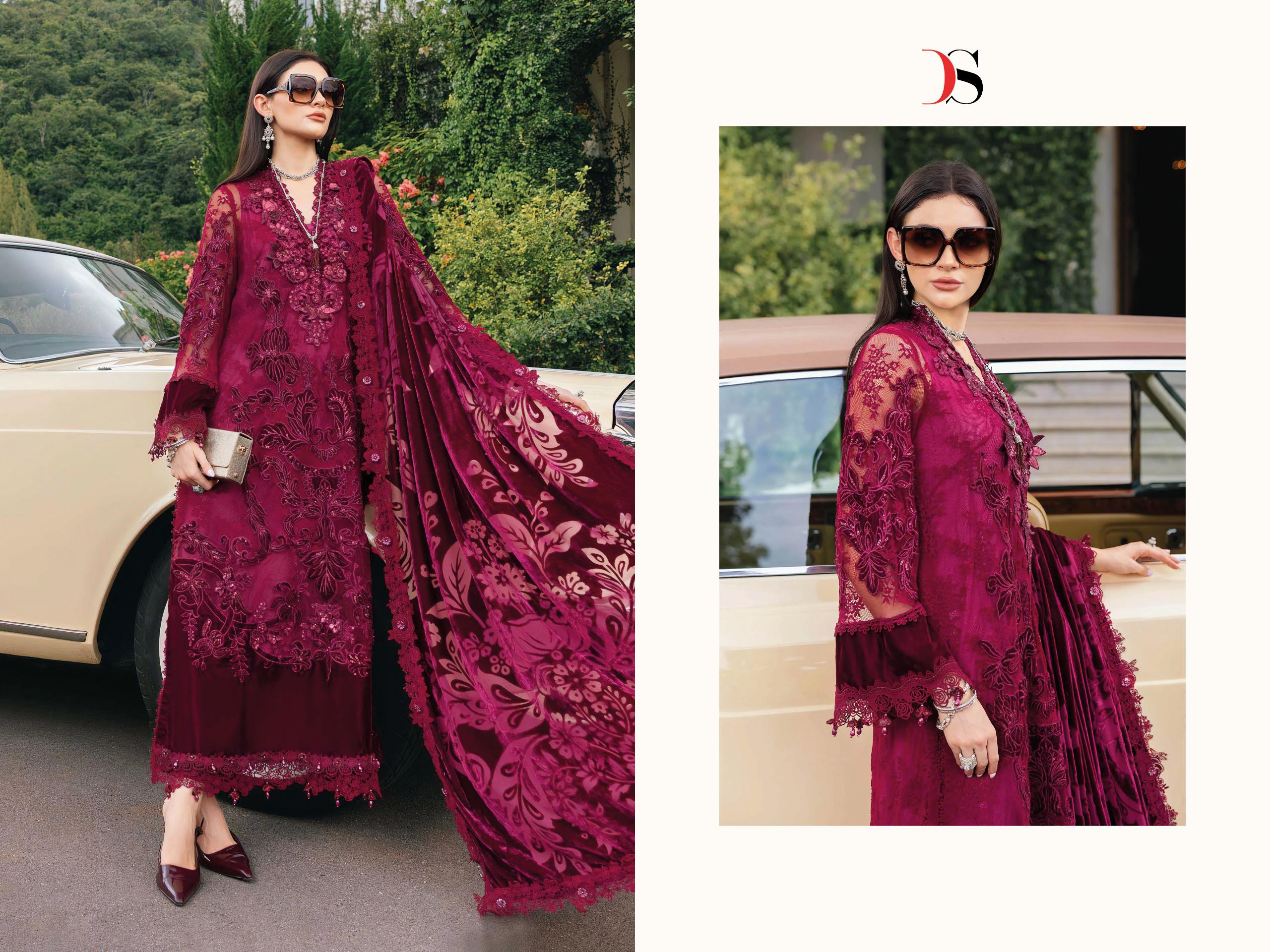 DEEPSY SUITS – Maria B Luxe 25-2 Ciffon Duptta