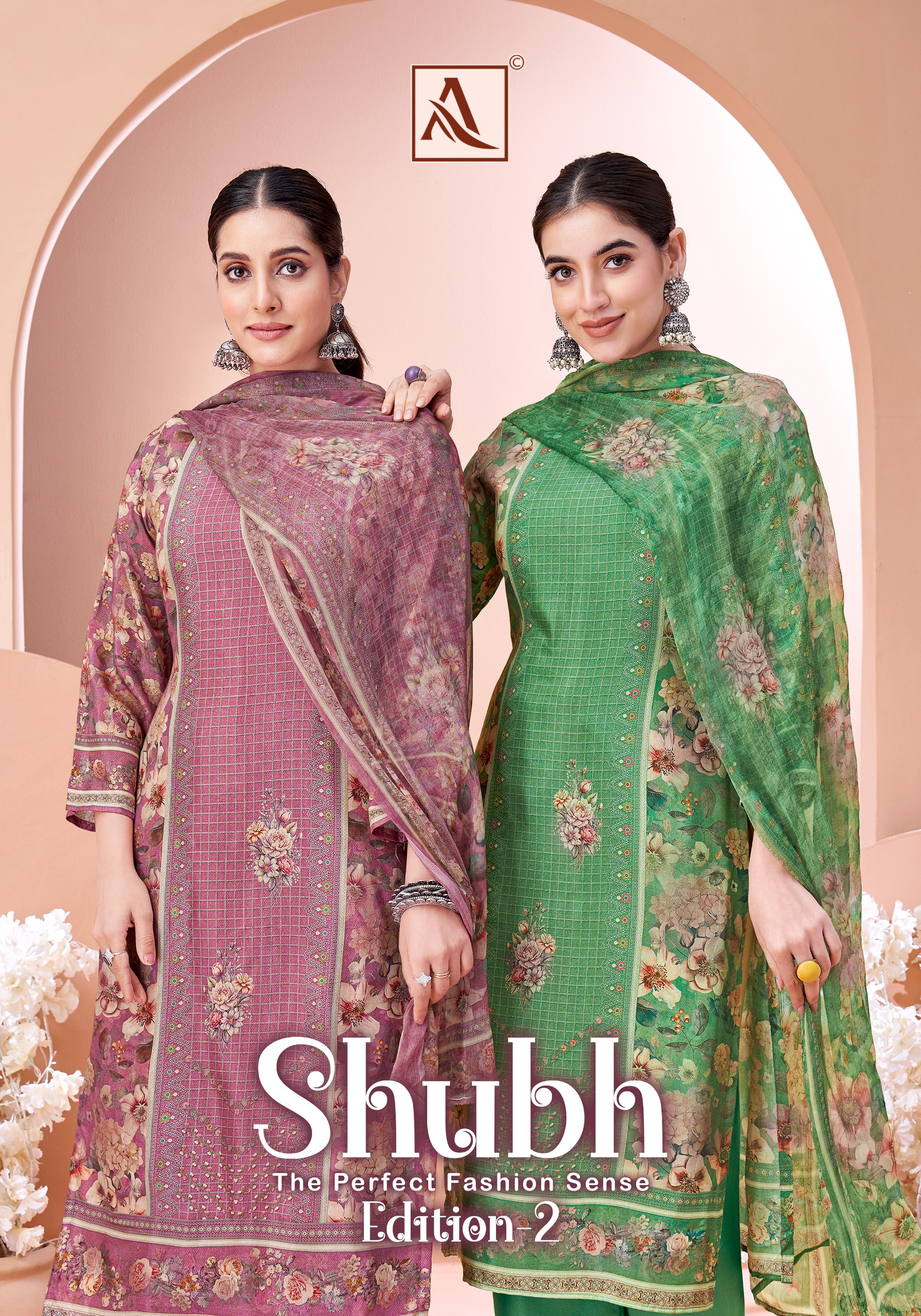 Alok Suit – Shubh Vol.2     Salwar Suit Wholesale Catalog Any Occasion