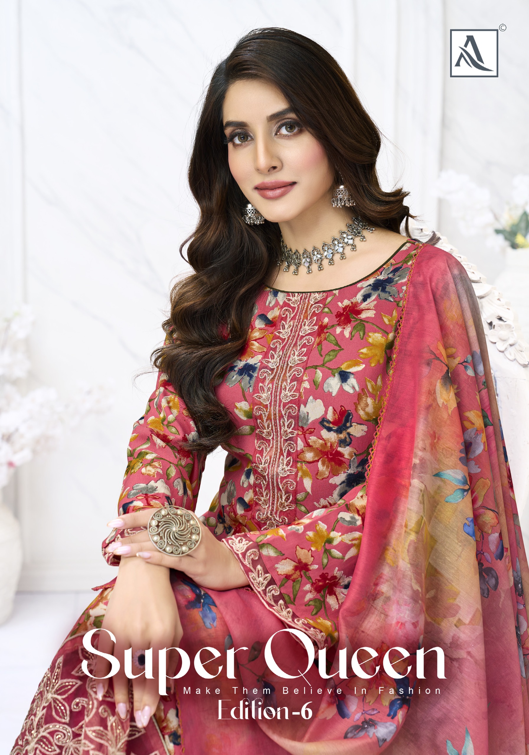 Alok Suit – Super Queen Vol.6     Salwar Suit Wholesale Catalog Any Occasion