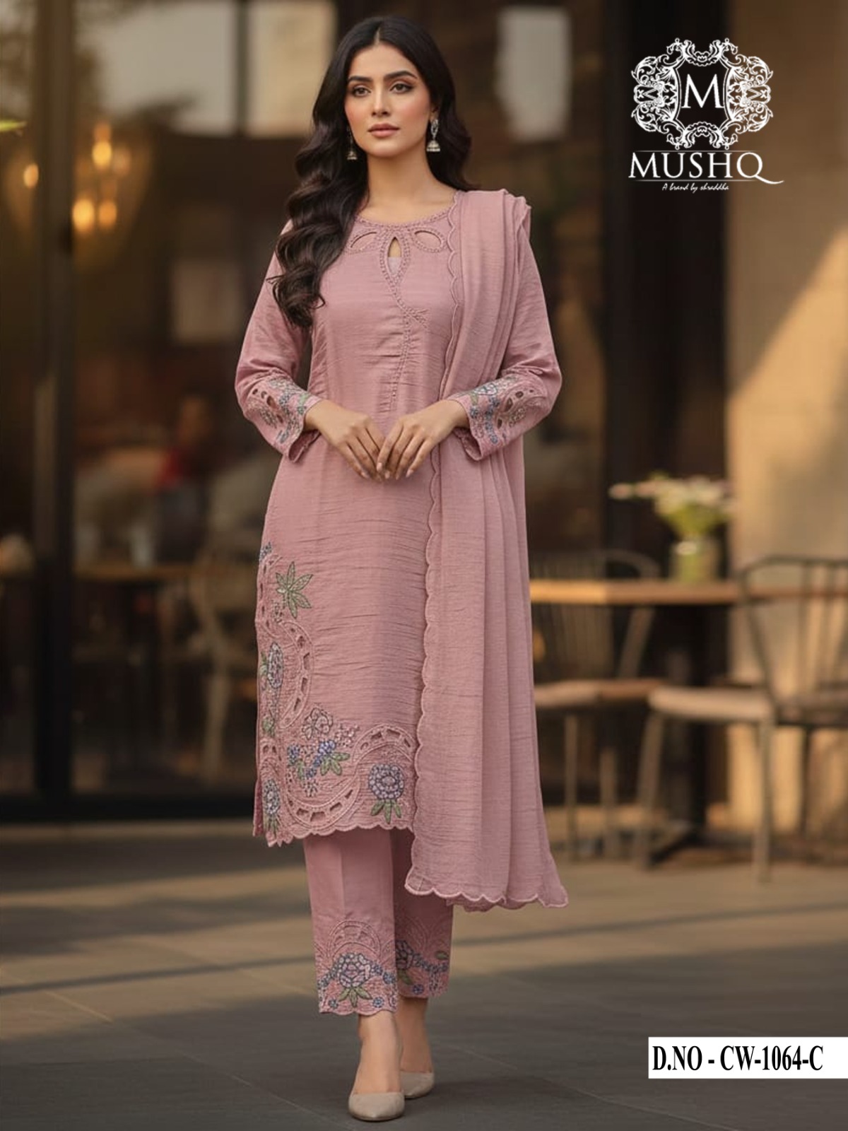 Shrddha Designer – Mushk     Readymade Wholesale Catalog Ramzan Special