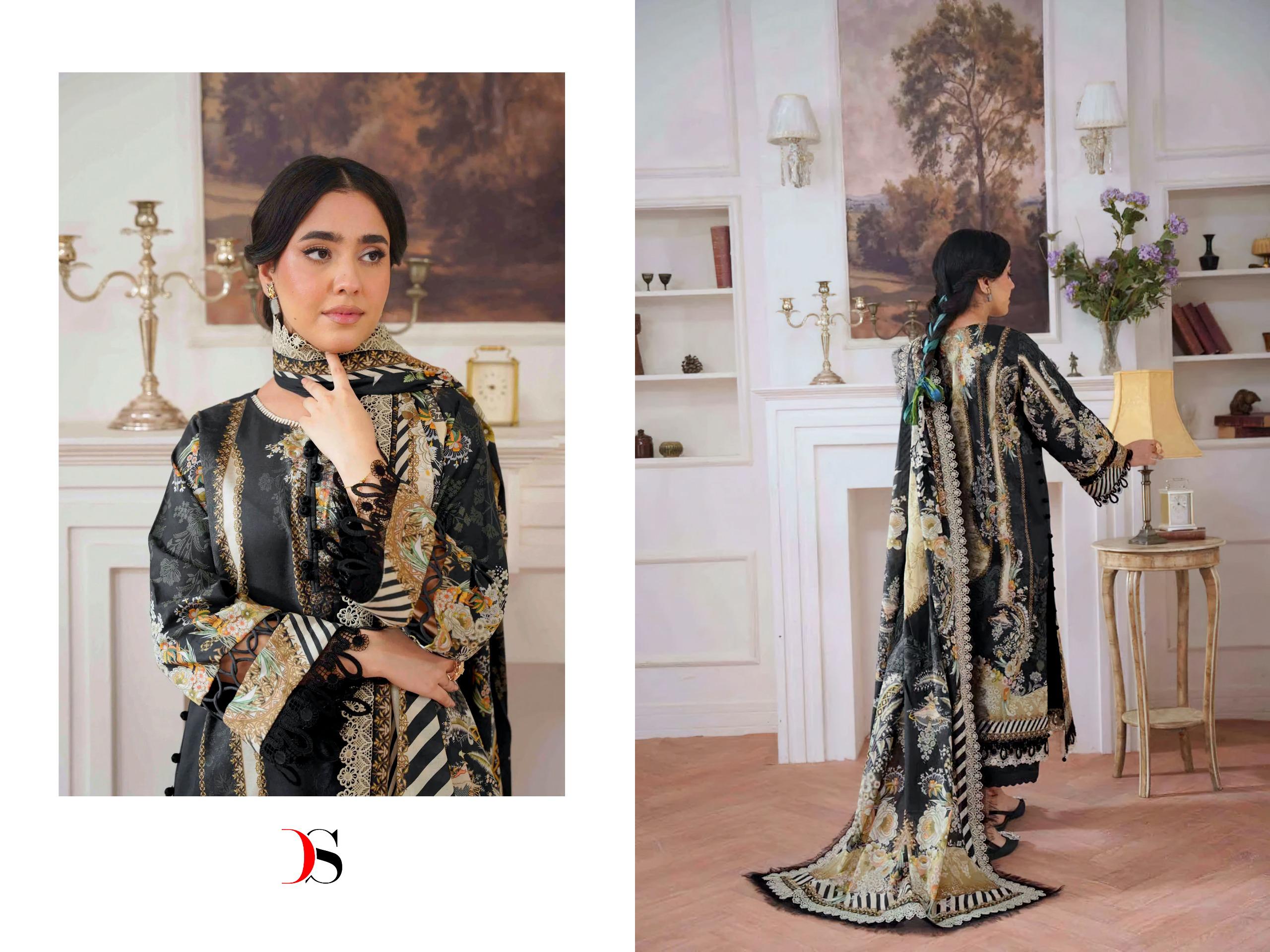 DEEPSY SUITS – Jade Jal Insert Cotton Duptta