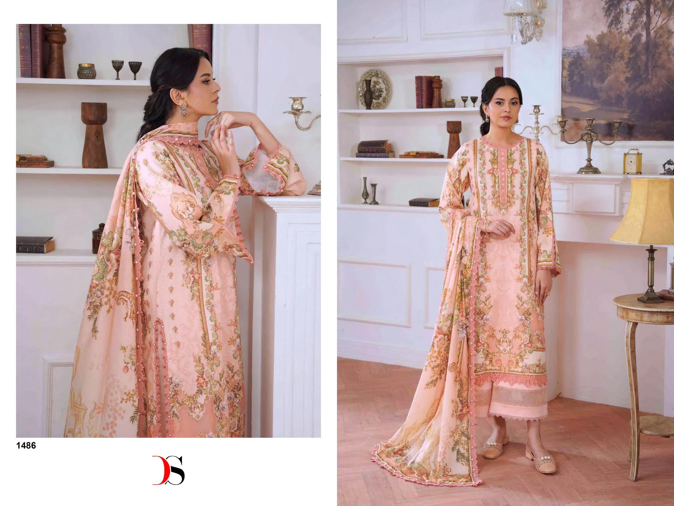 DEEPSY SUITS – Jade Jal Insert Cotton Duptta